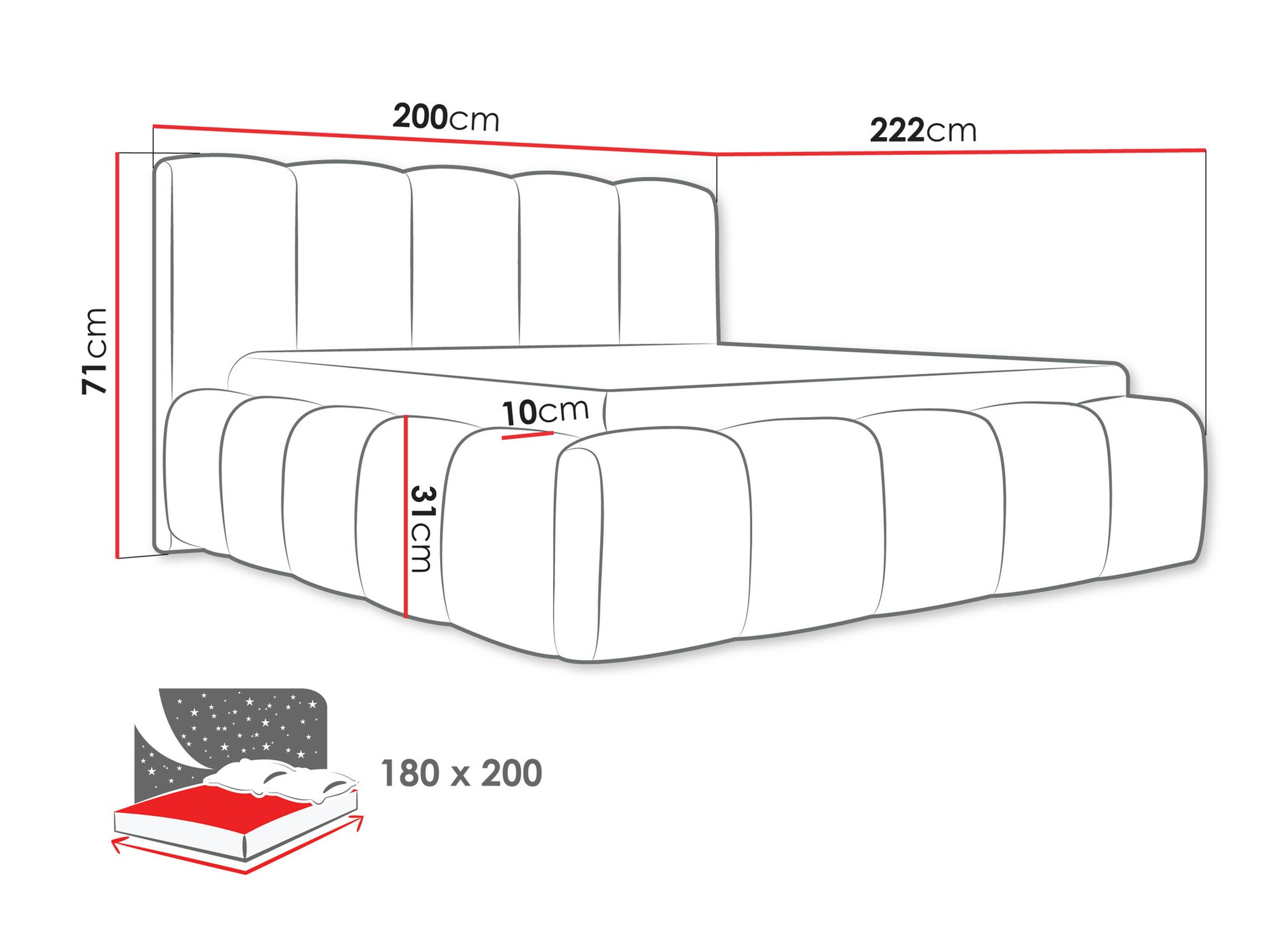Bed TrendyNest 113 (Kronos 19)