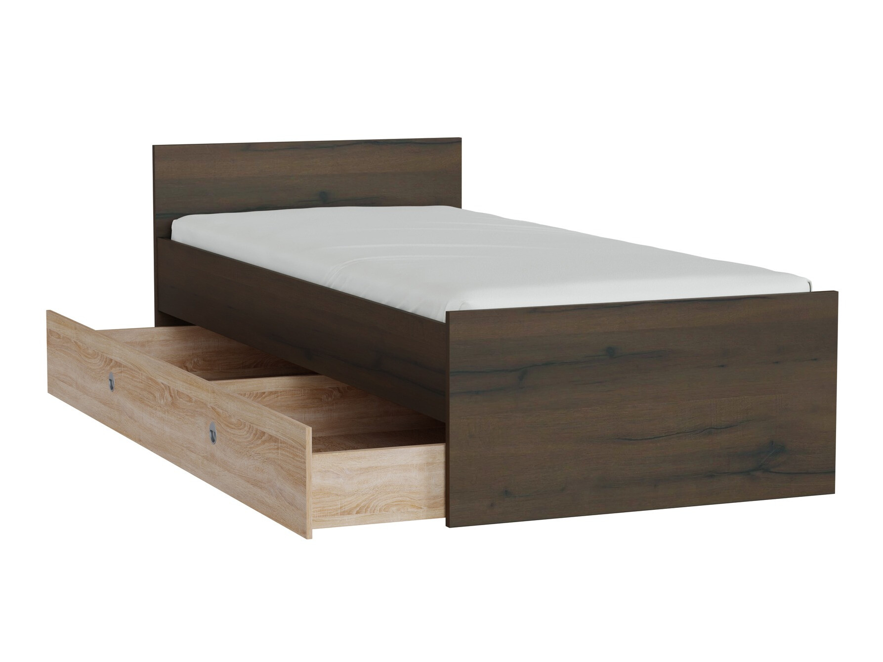 Bed Novsore 126 (Donkere eik)