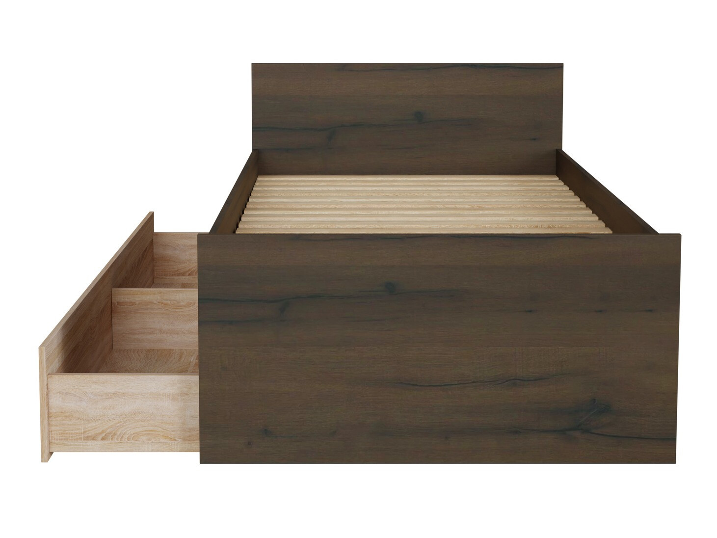 Bed Novsore 126 (Donkere eik)