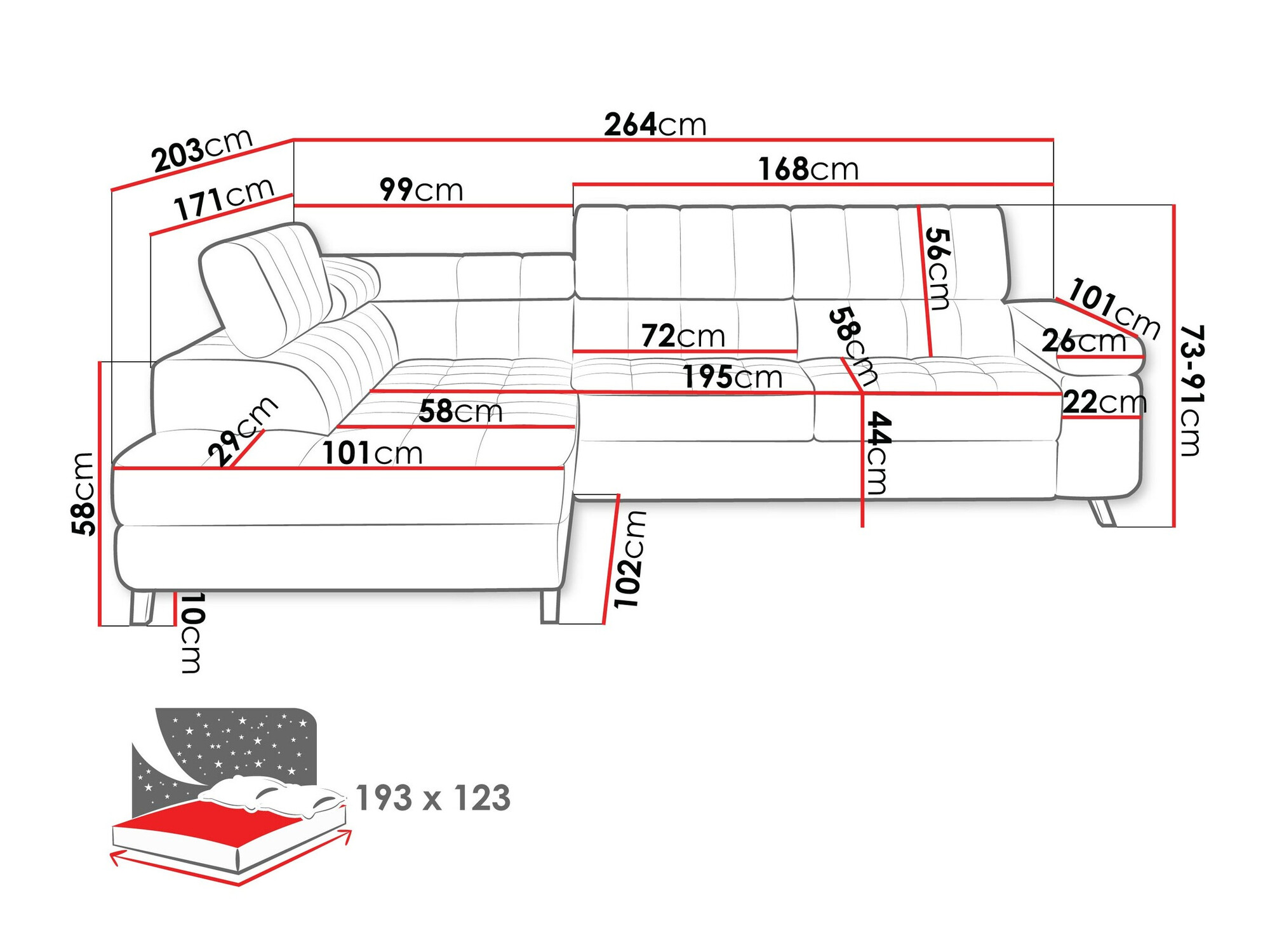 Hoekbank Comfivo 207 (Matana 17)