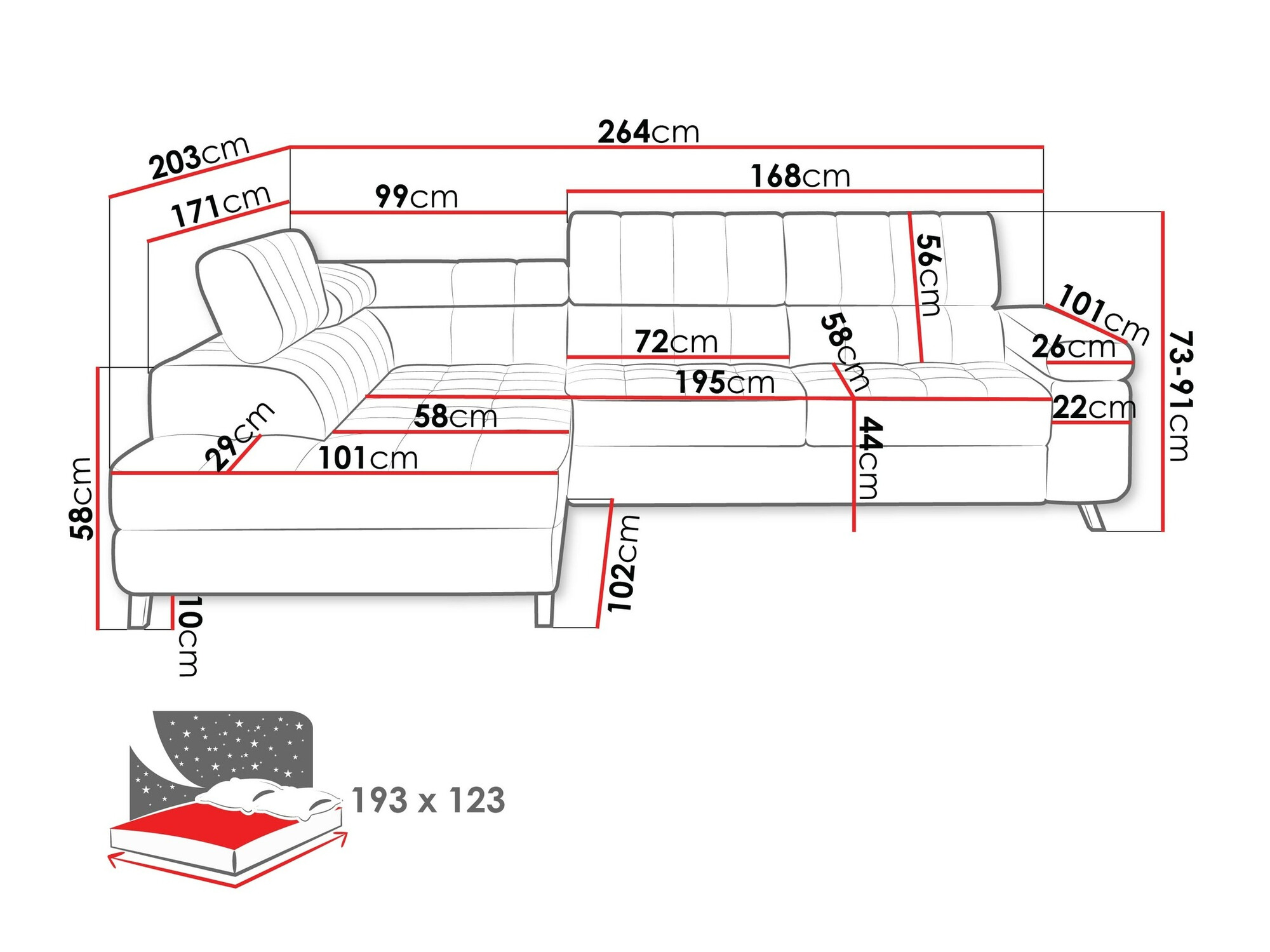Hoekbank Comfivo 207 (Velo 625)