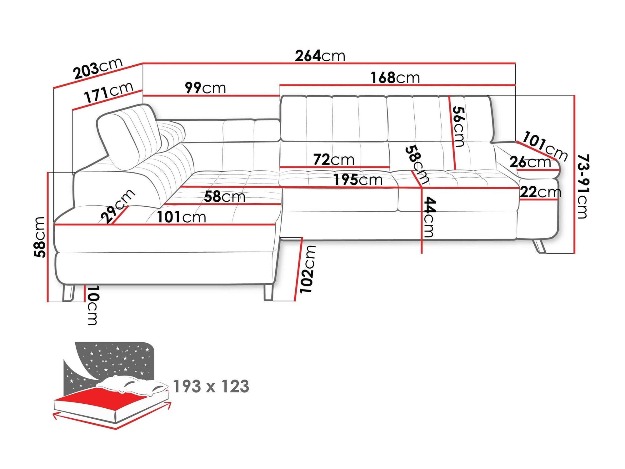 Hoekbank Comfivo 207 (Velo 625)