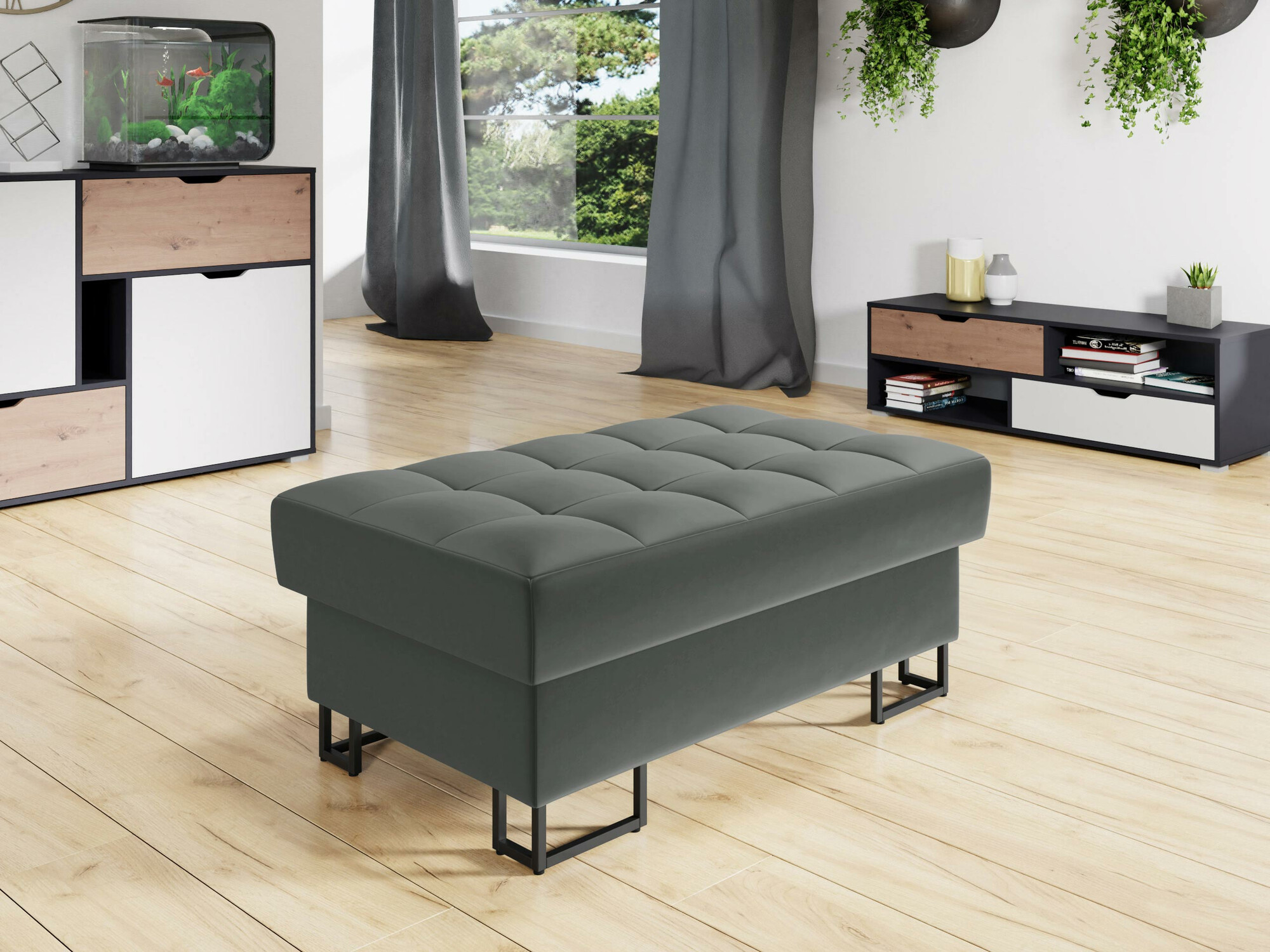 Gestoffeerde hocker Comfivo 237 (Magic Velvet 2217)