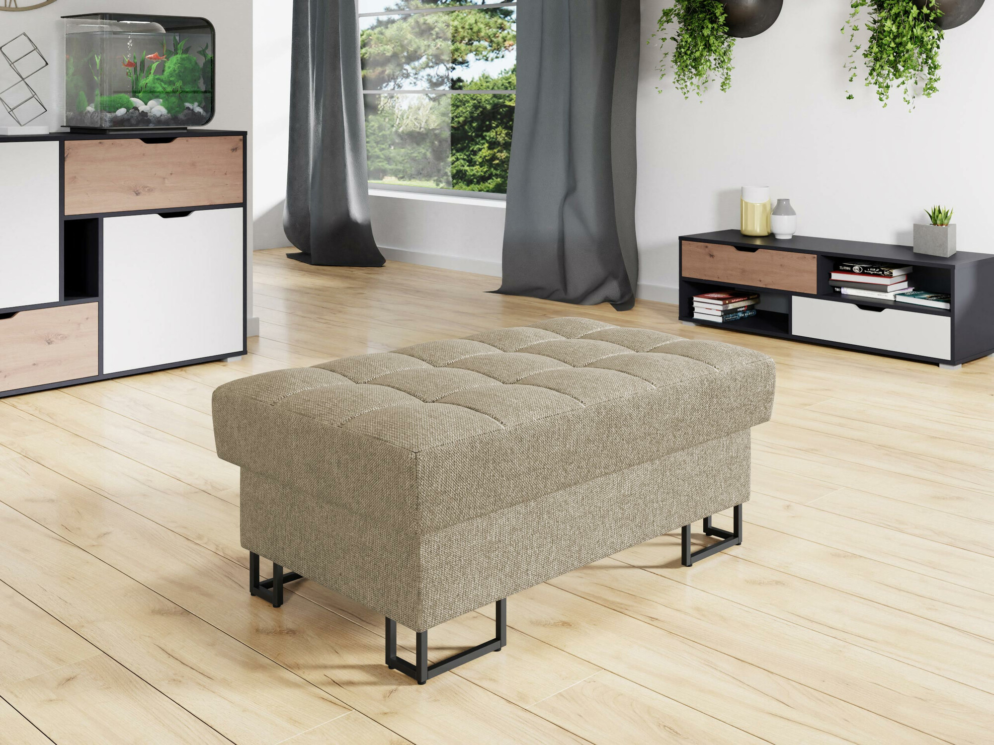 Gestoffeerde hocker Comfivo 237 (Matana 17)