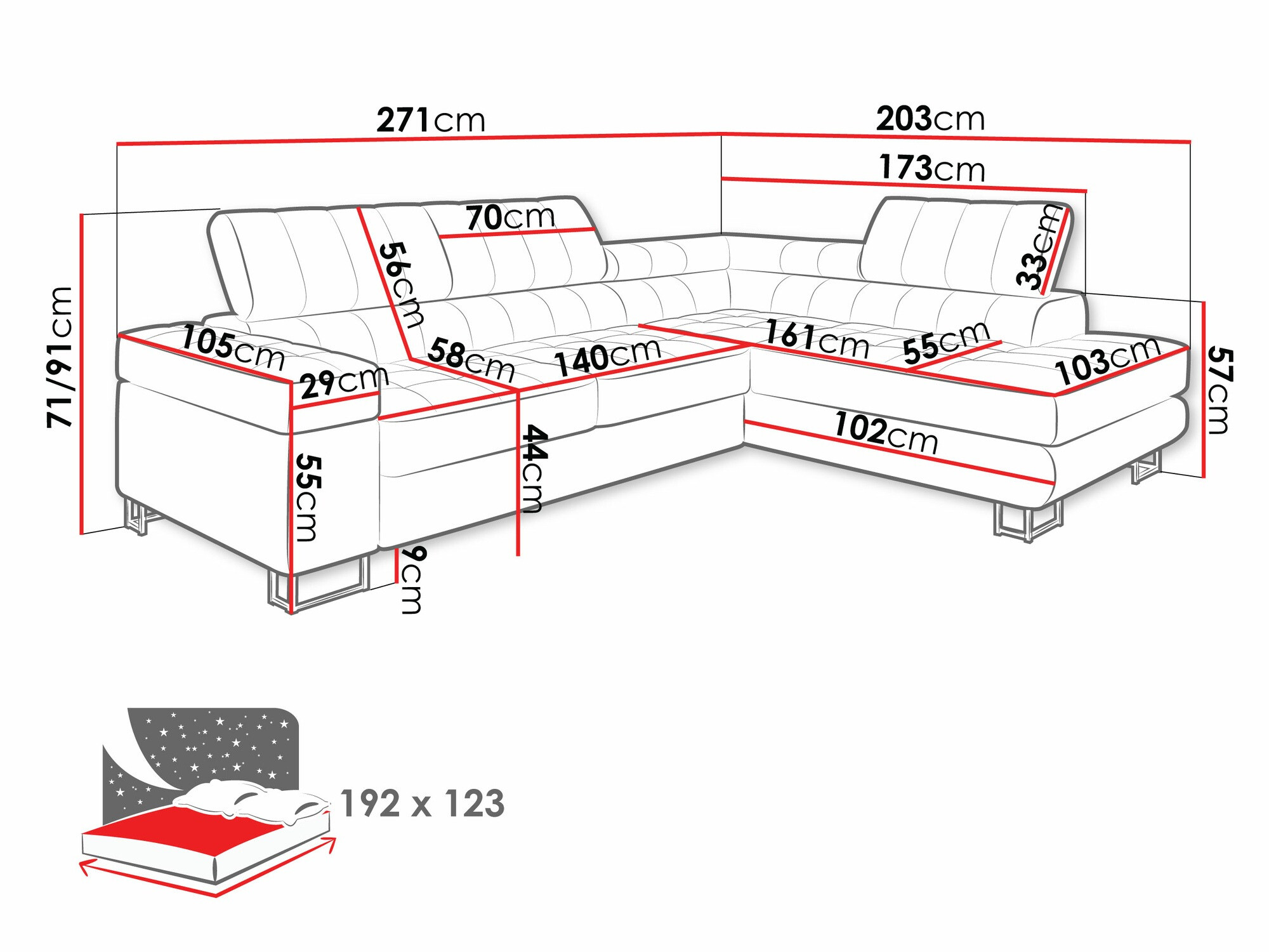Hoekbank Comfivo Anima (Fresh 11)