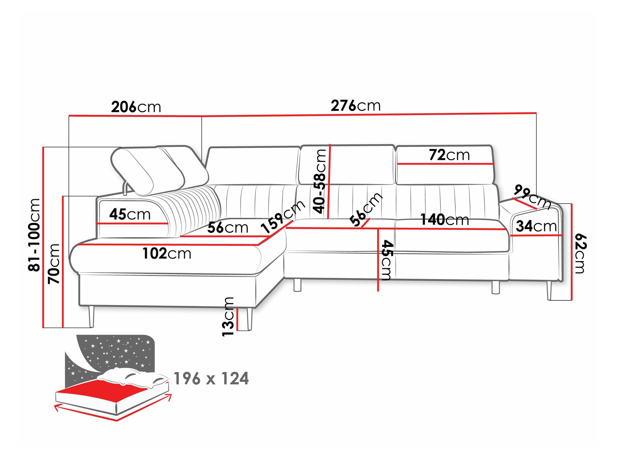 Hoekbank Comfivo 446 (Wave 09)