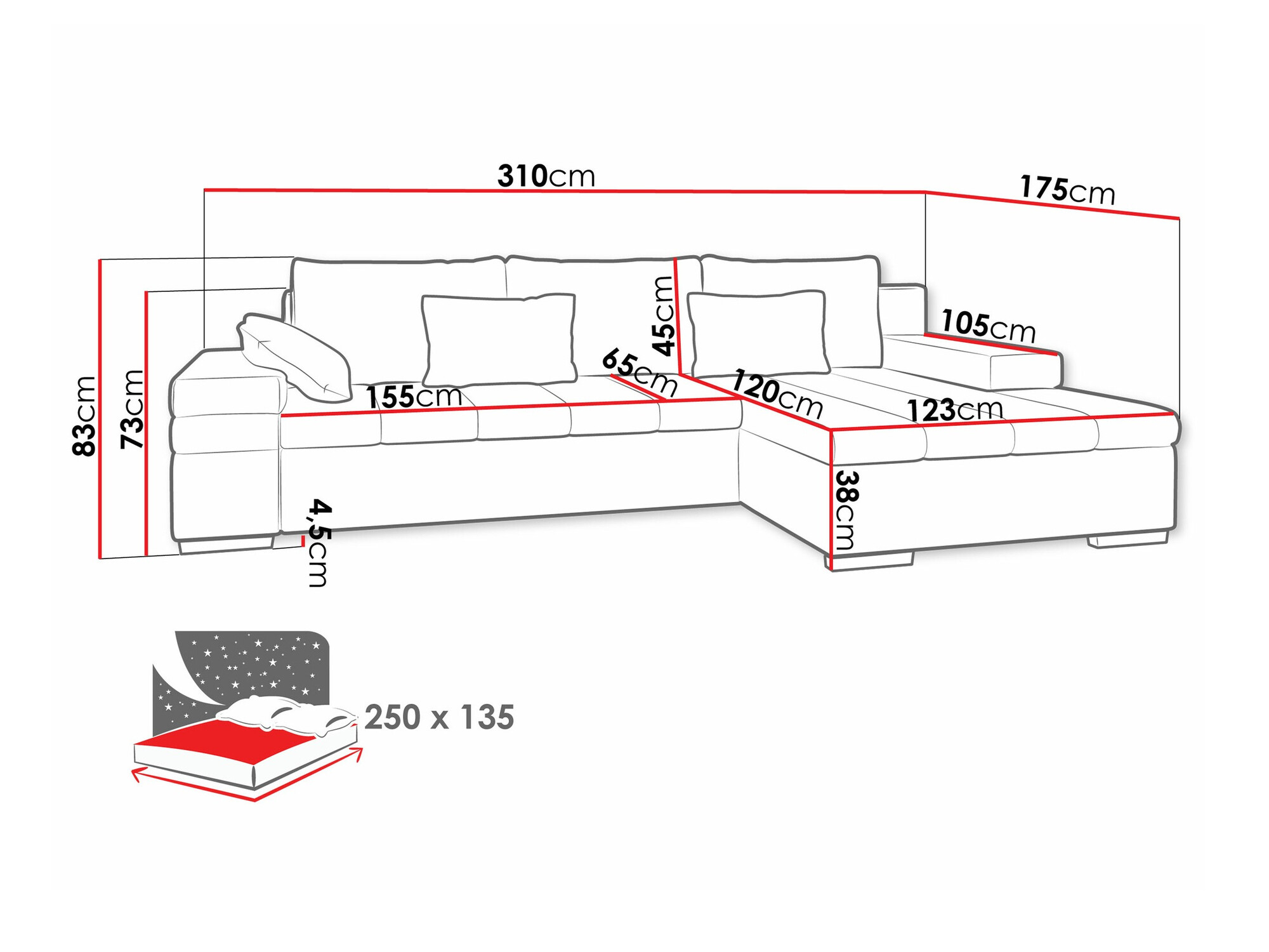 Hoekbank Comfivo 113 (Magic Velvet 2243)