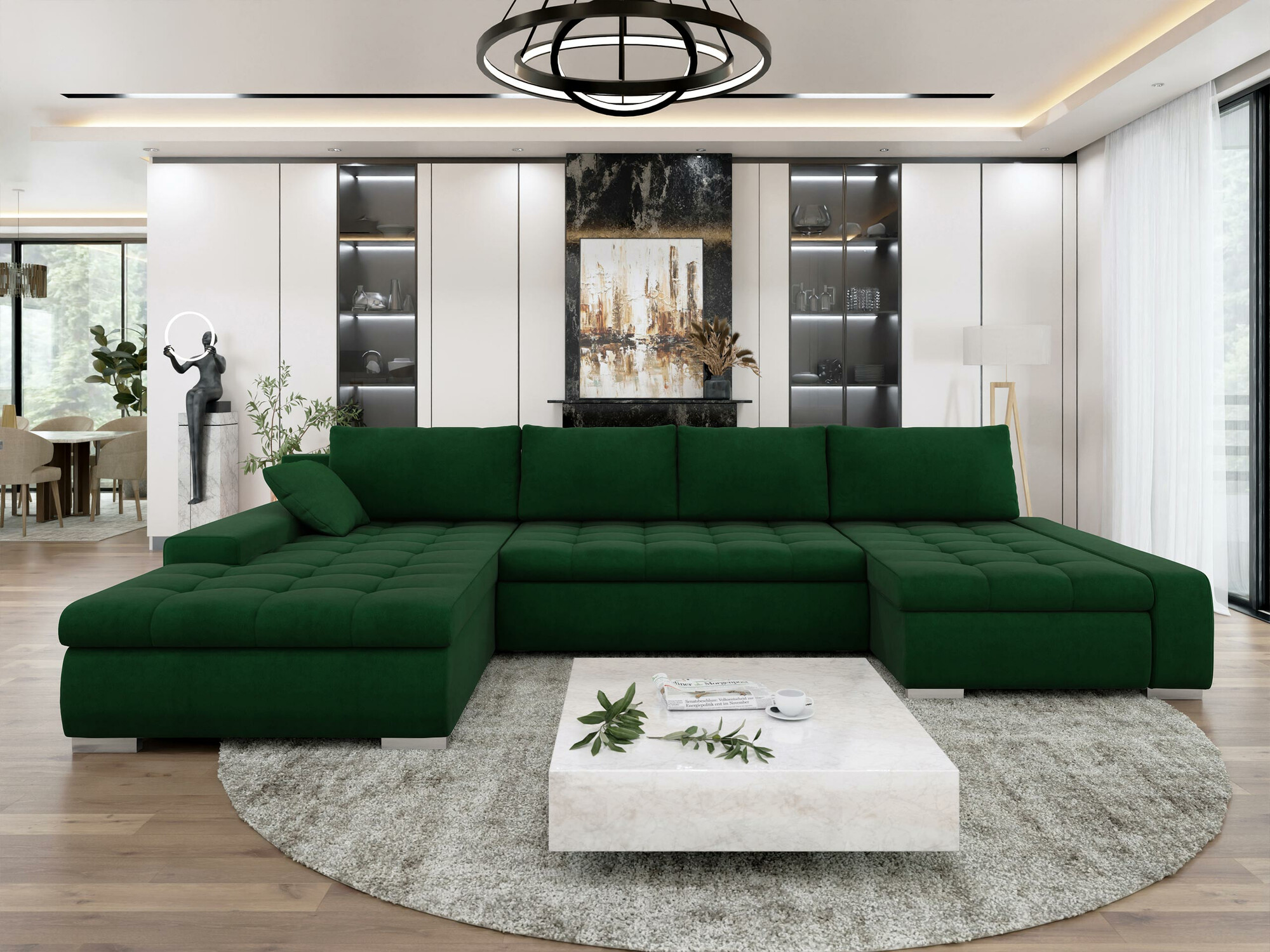 Hoekbank Comfivo Oliva (Uttario Velvet 2951)