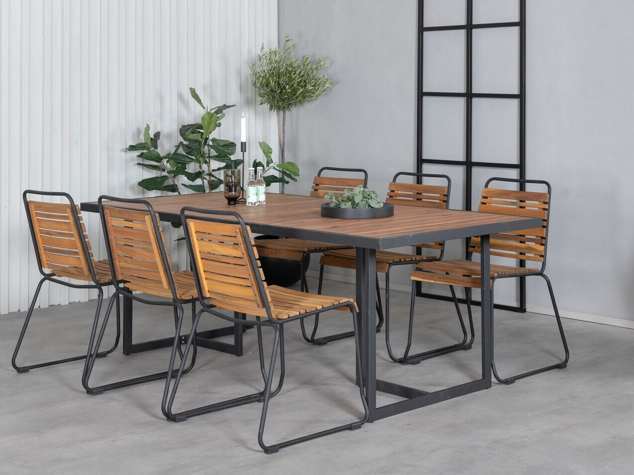 Tafel en stoelen set Dallas 2901