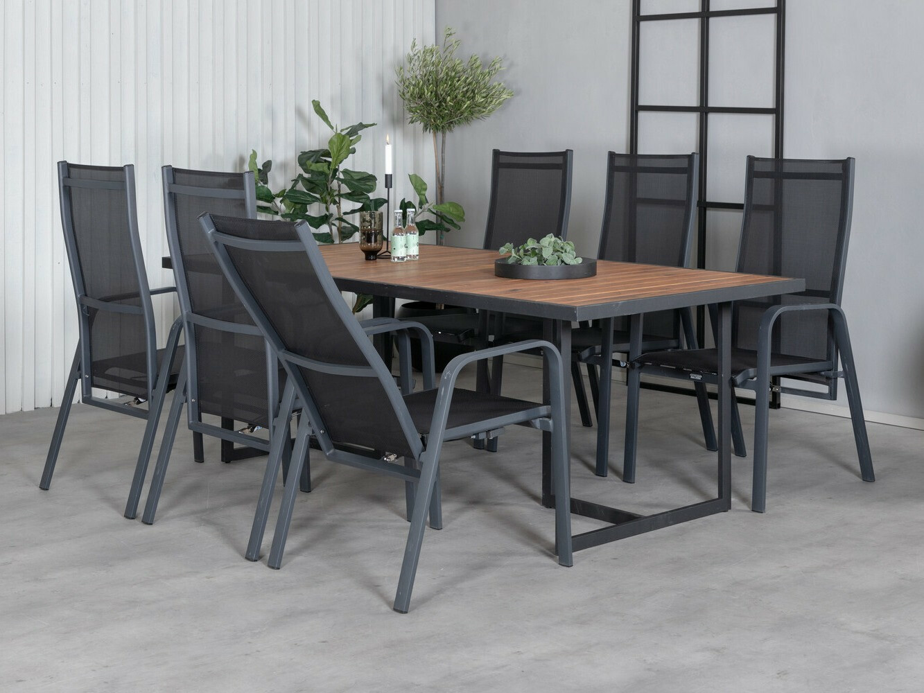 Tafel en stoelen set Dallas 2908