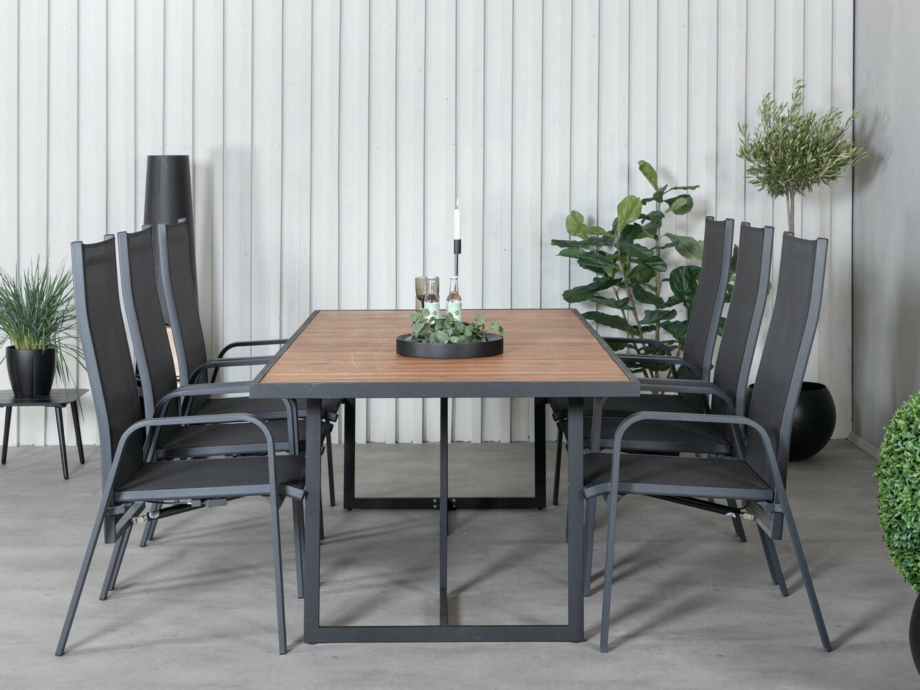 Tafel en stoelen set Dallas 2908