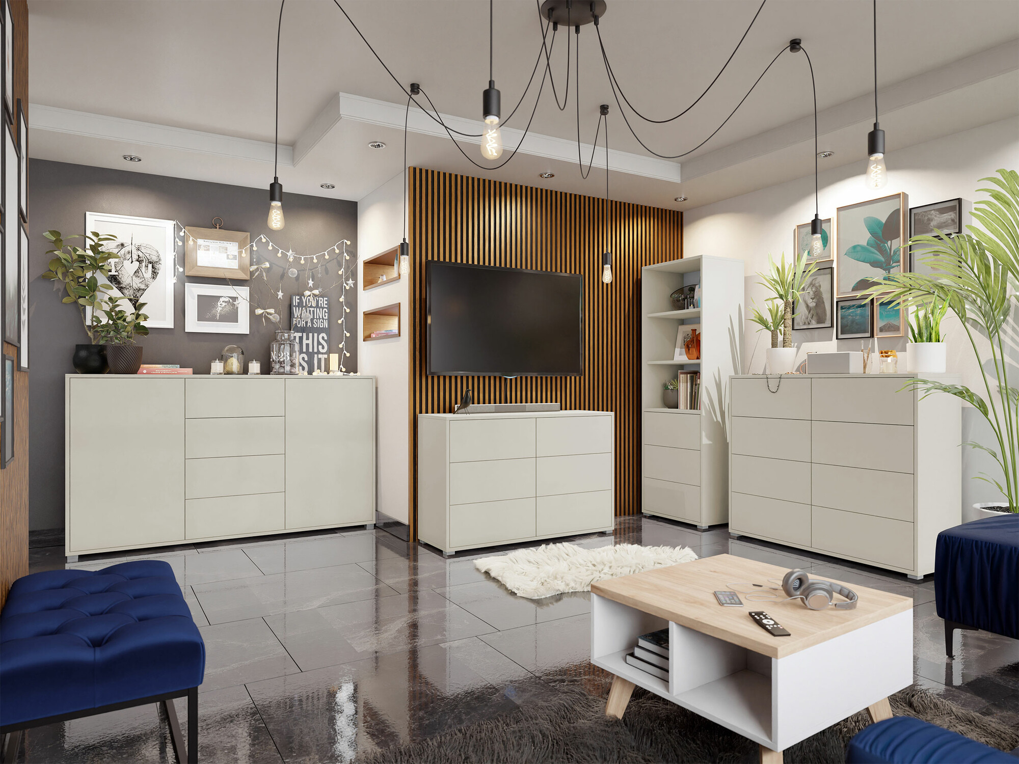 Boekenkast Comfivo Fersoe 105 (Kasjmier)