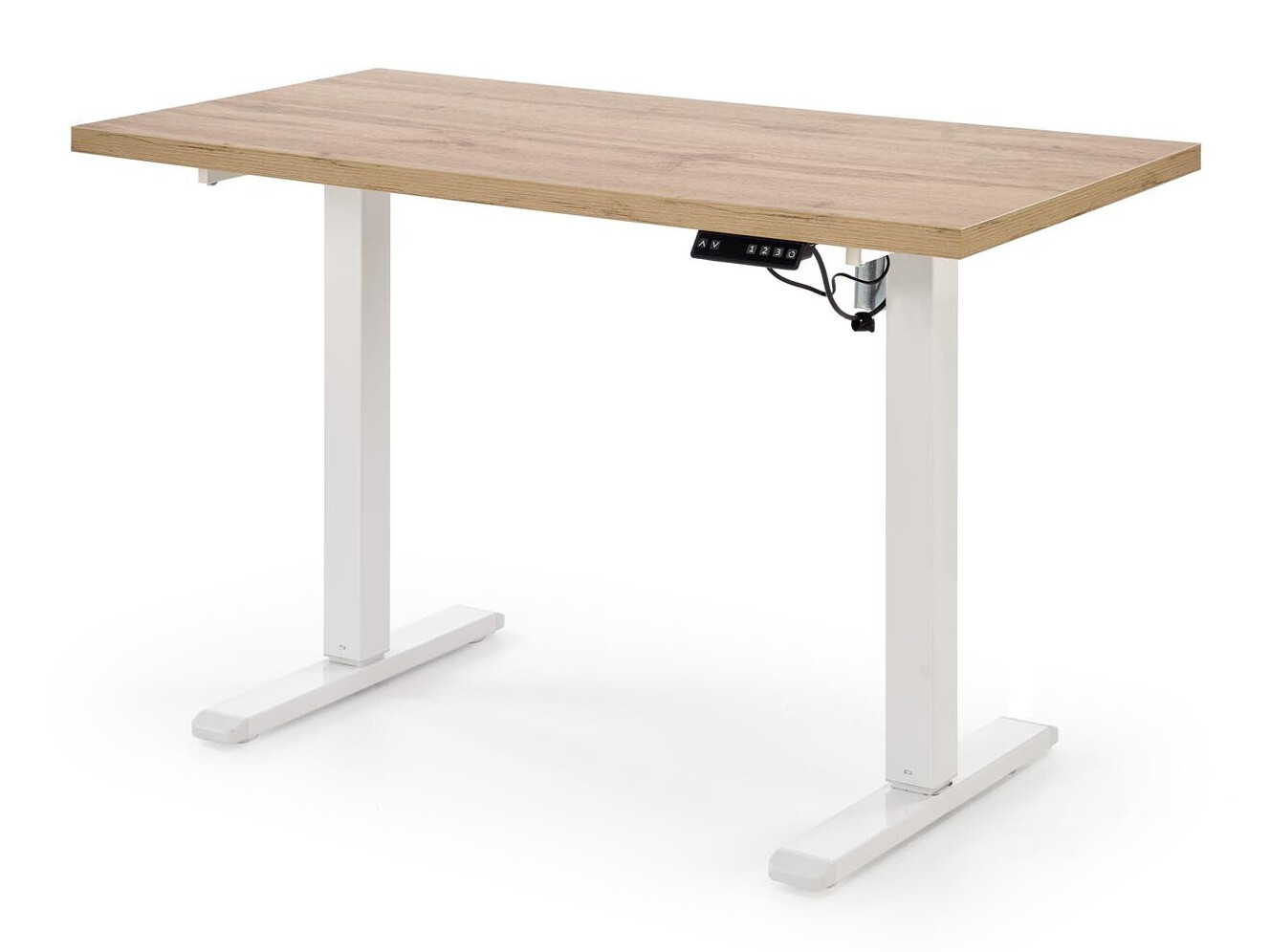 In hoogte verstelbaar bureau Houston 1942 (Artisan eiken + Wit)