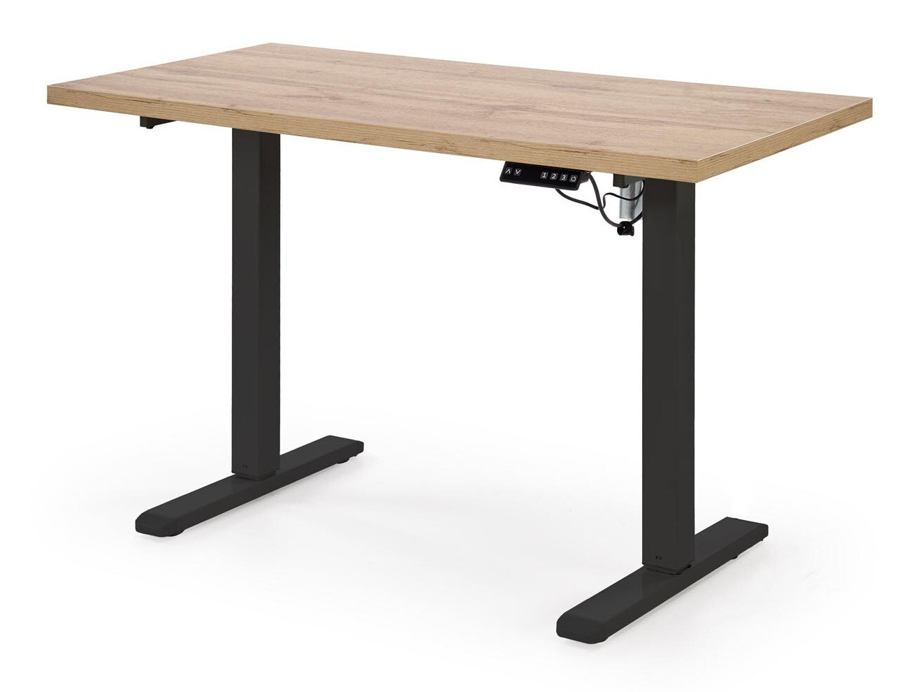 In hoogte verstelbaar bureau Houston 1942 (Artisan eiken + Zwart)