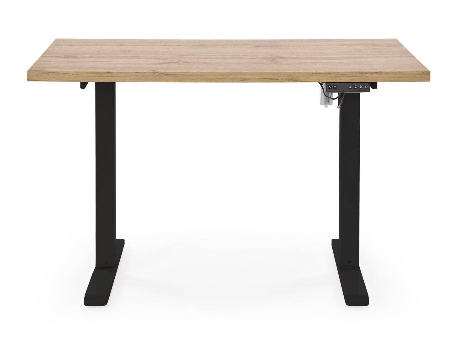 In hoogte verstelbaar bureau Houston 1942 (Artisan eiken + Zwart)