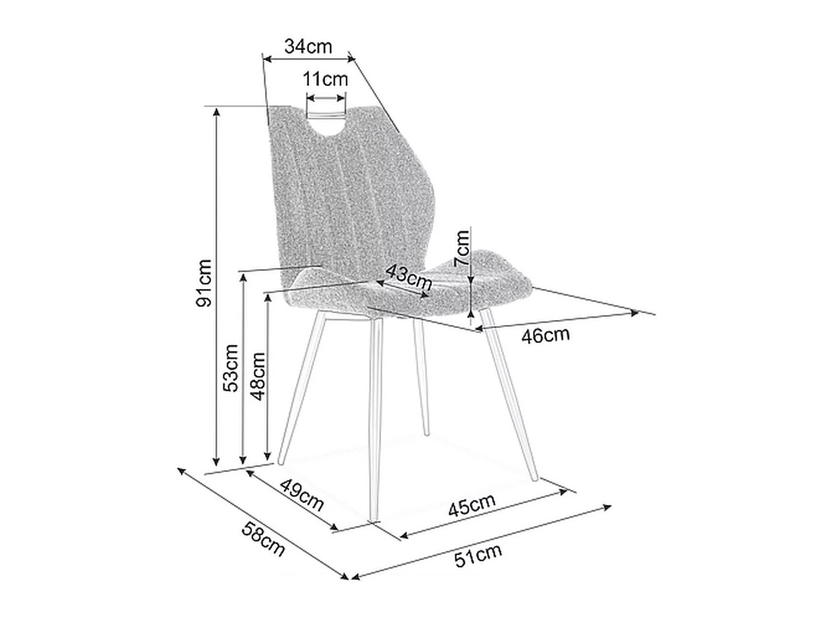 Stoel Detroit 716 (Groen)