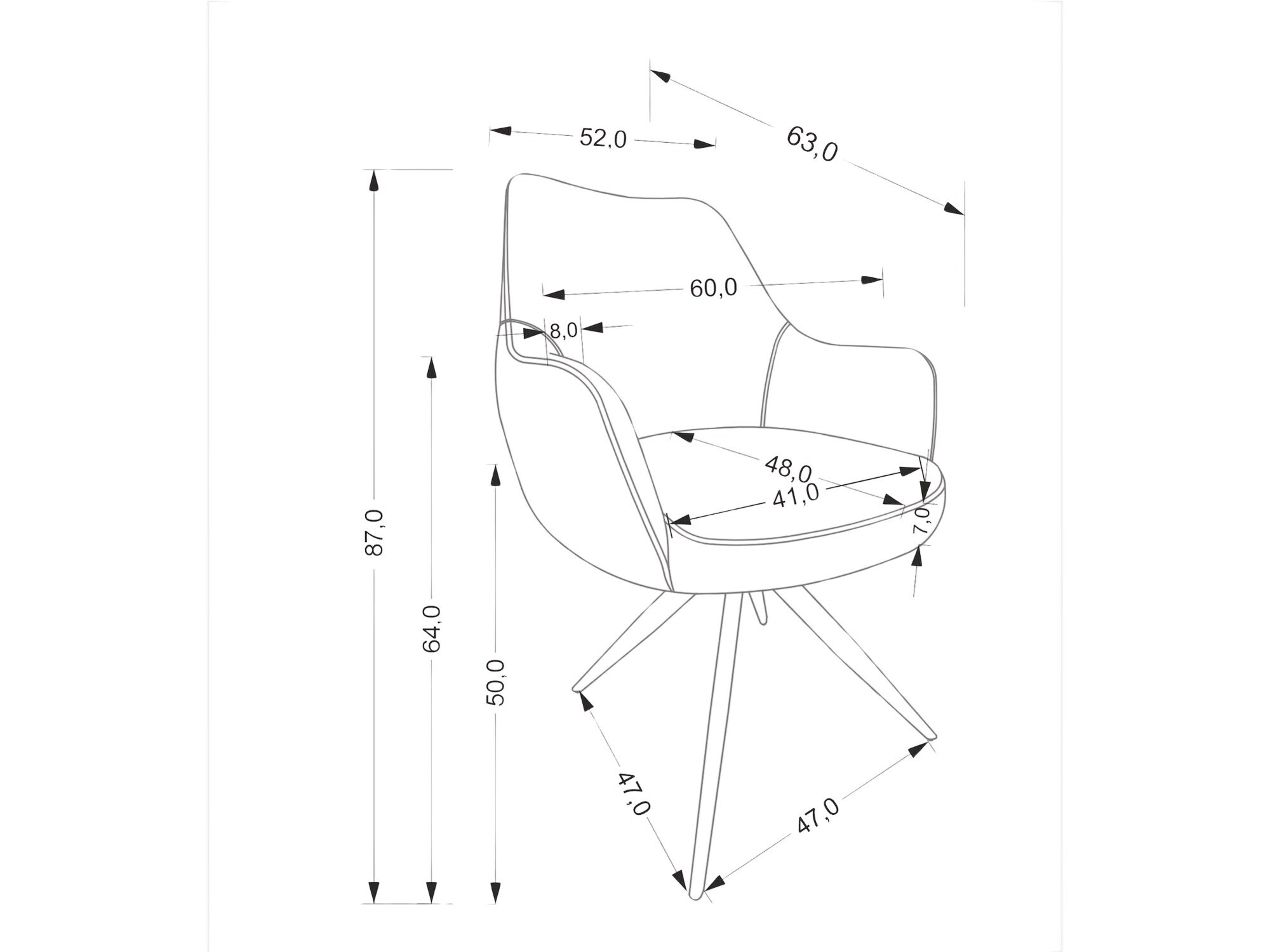 Stoel Houston 1938 (Beige)