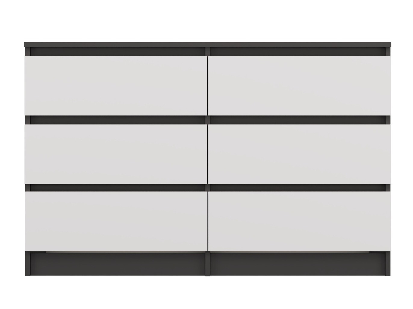 Ladekast Elbvelu 103 (Antraciet + Wit)