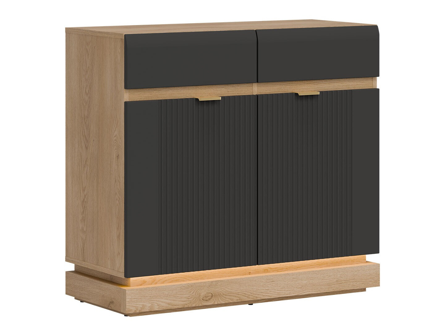 Ladekast Teselbu 102 (Antraciet + Eiken)