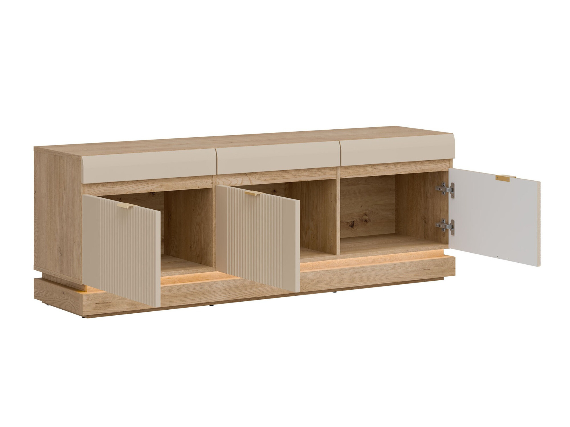 TV-meubel Teselbu 100 (Kasjmier + Torro Eik)