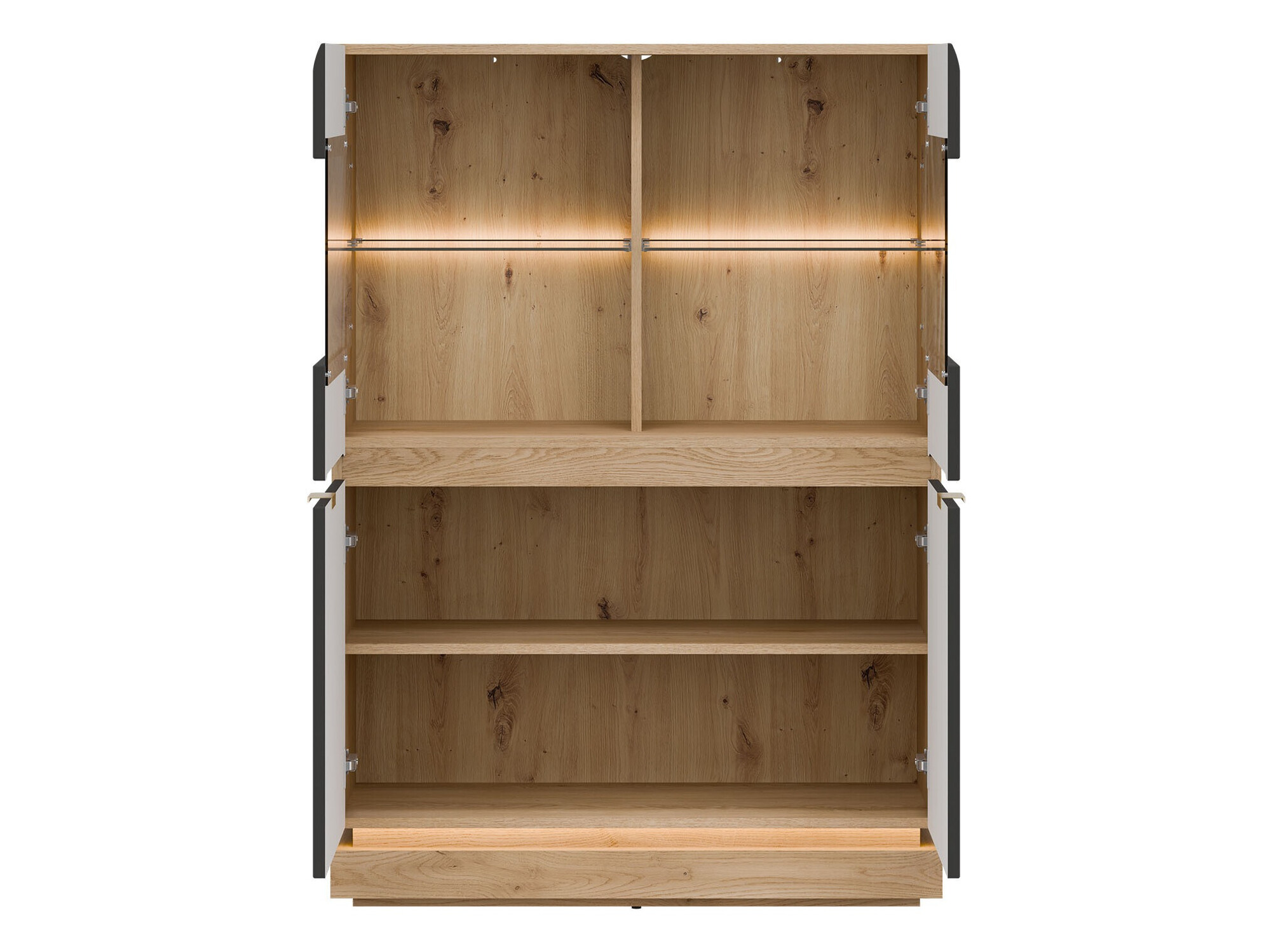 Dressoir Teselbu 105 (Antraciet + Eiken)