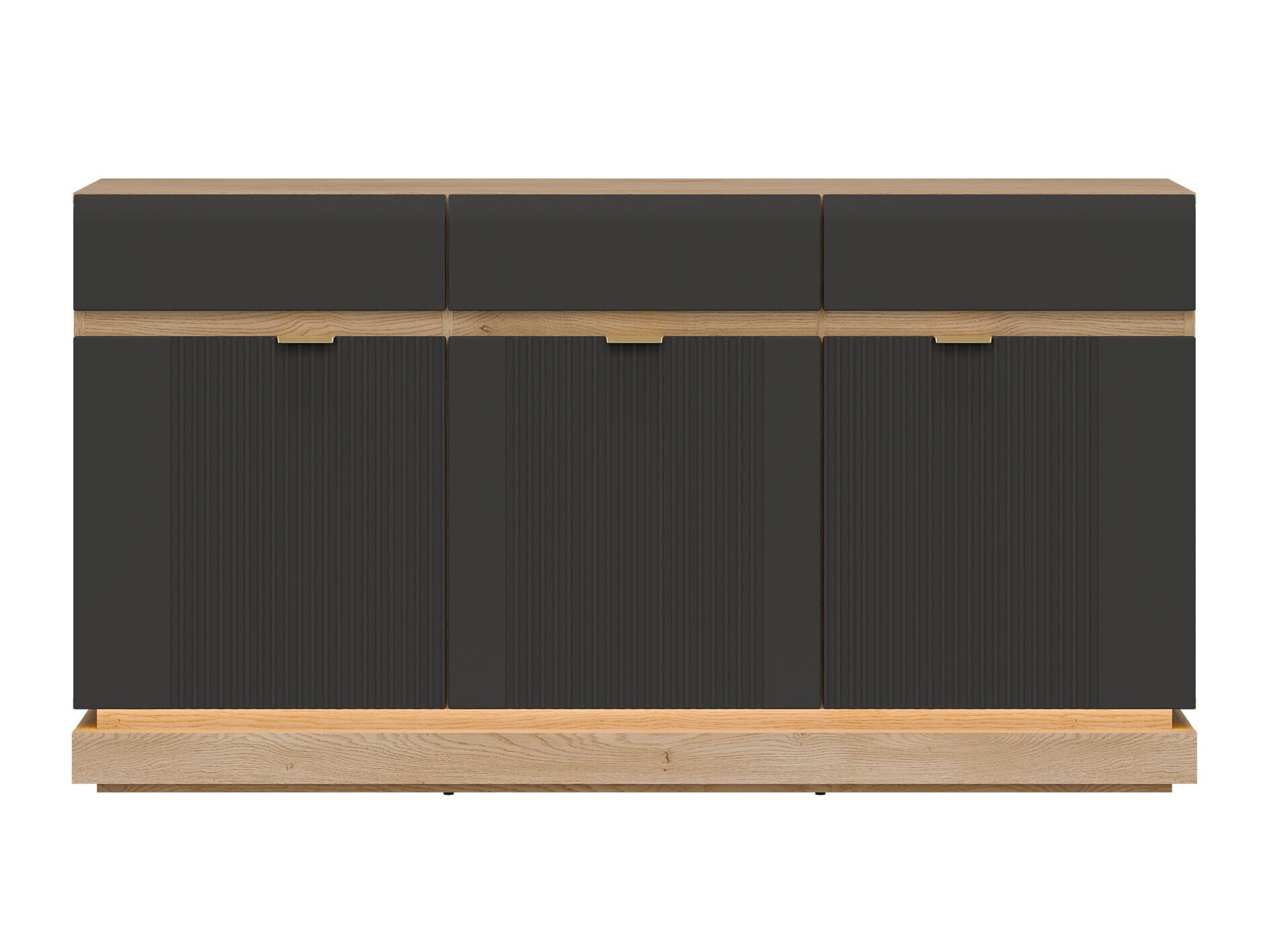 Ladekast Teselbu 104 (Antraciet + Eiken)