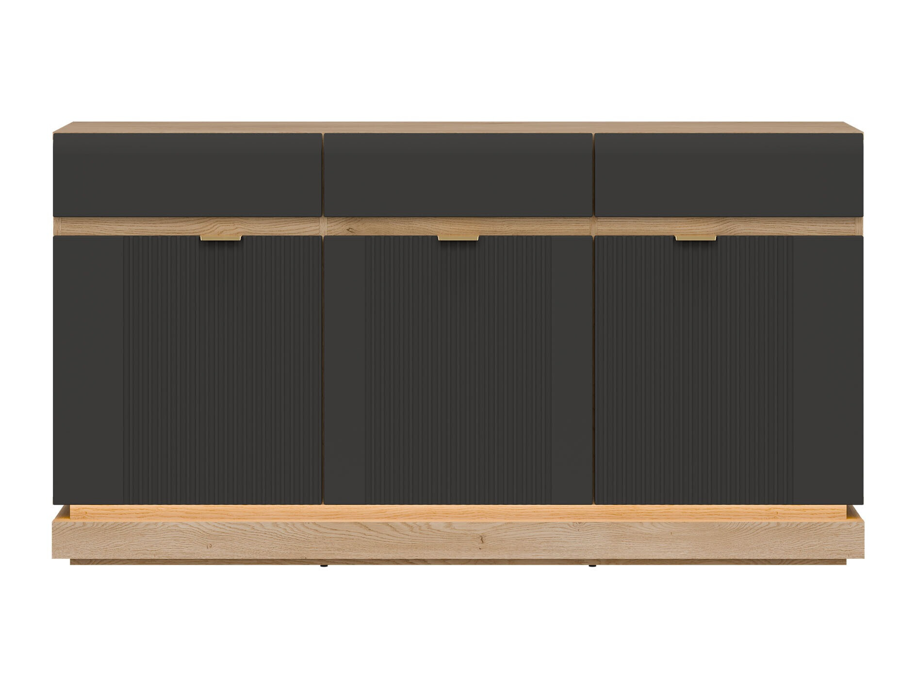 Ladekast Teselbu 104 (Antraciet + Eiken)