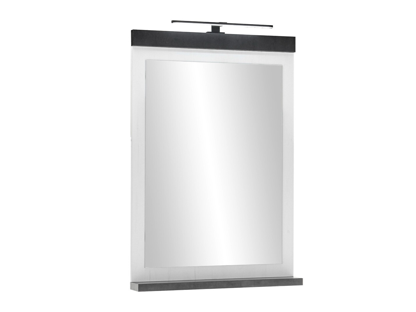 Badkamerset Cirtale 138 (Gebleekt grenen + Antraciet)