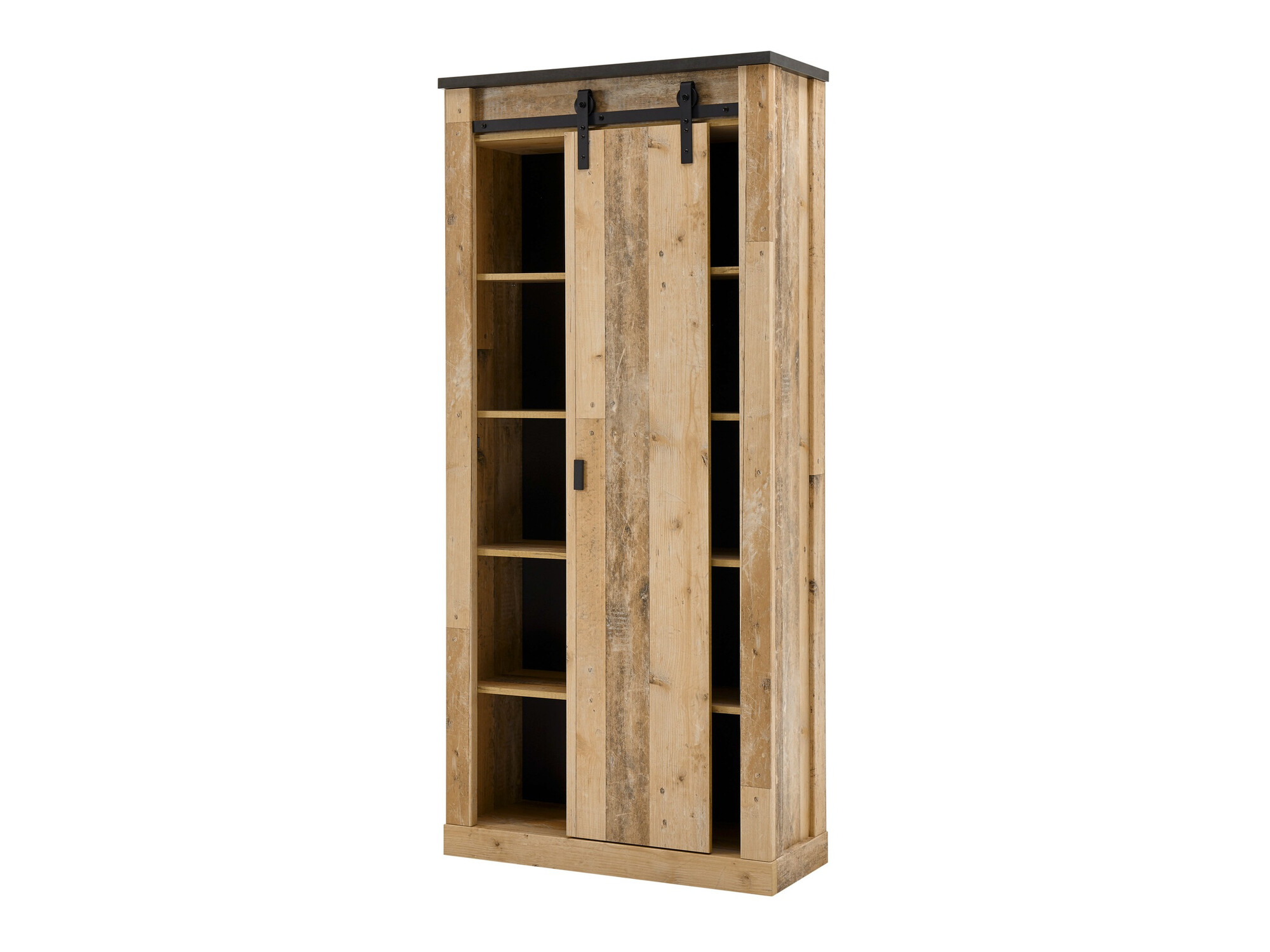 Badkamerset Cirtale 139 (Verouderd hout + Antraciet)