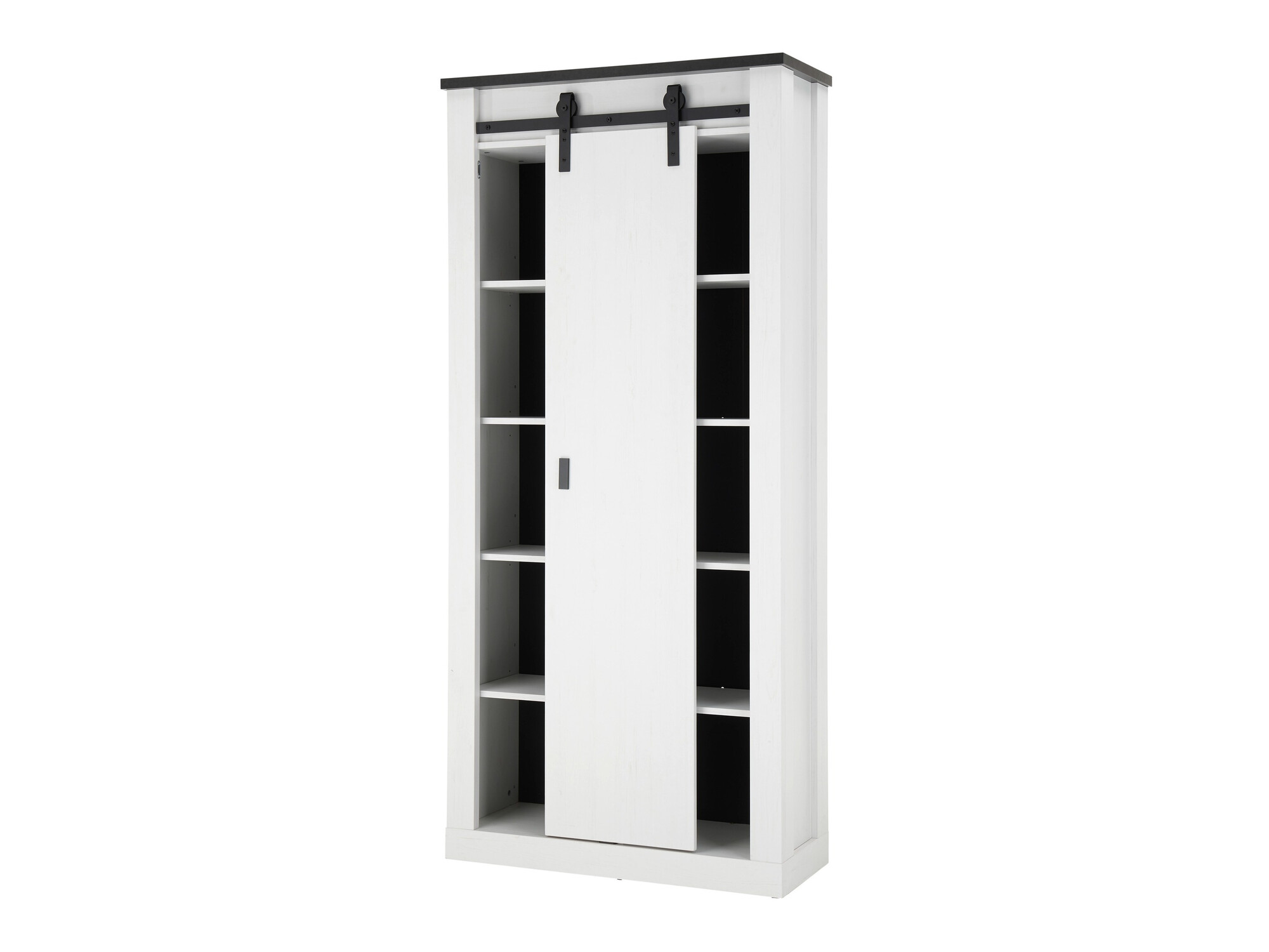 Badkamerset Cirtale 140 (Gebleekt grenen + Antraciet)