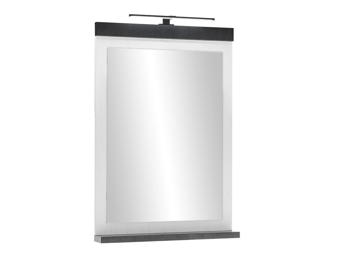 Badkamerset Cirtale 140 (Gebleekt grenen + Antraciet)