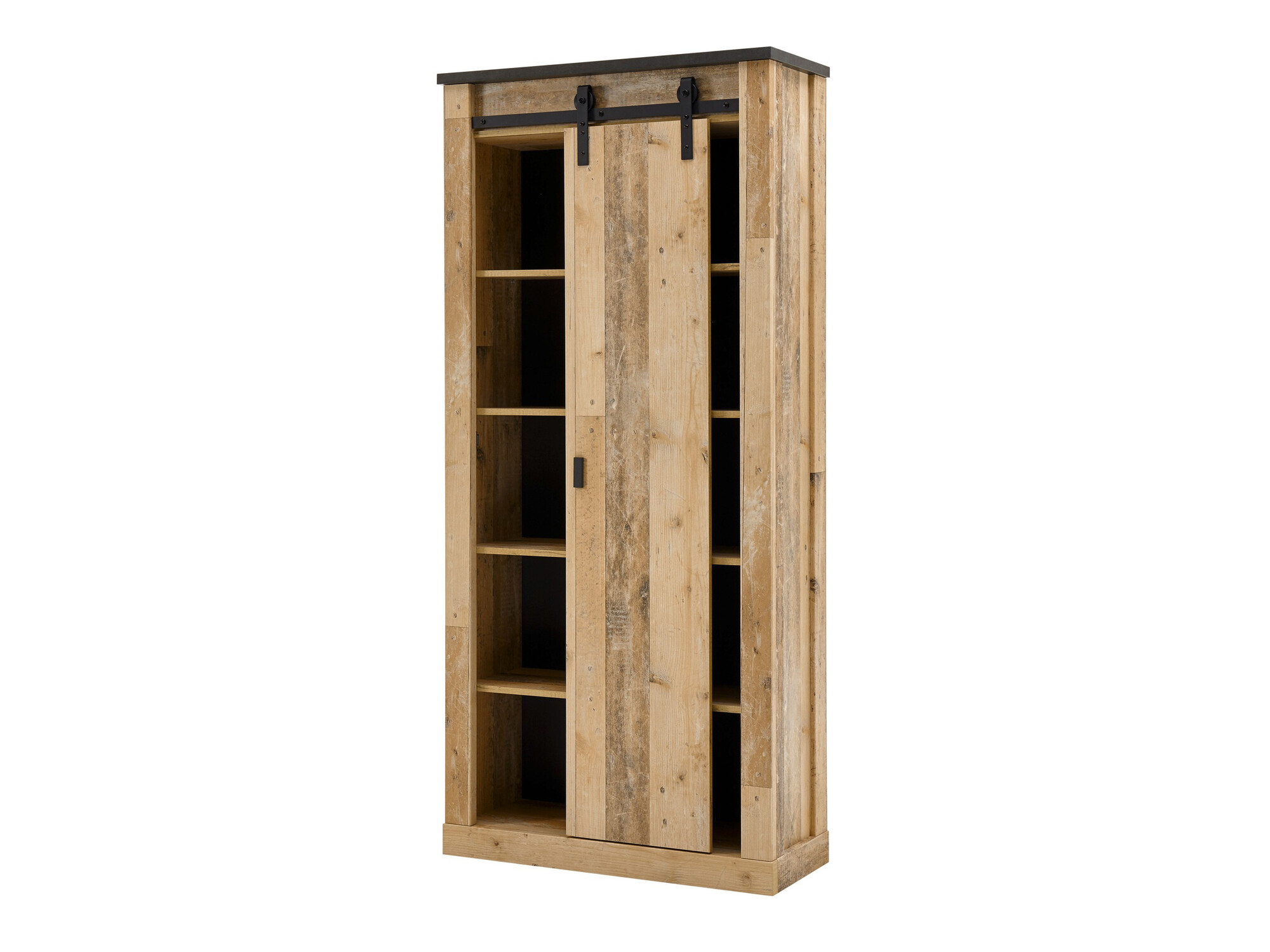 Badkamerset Cirtale 140 (Verouderd hout + Antraciet)