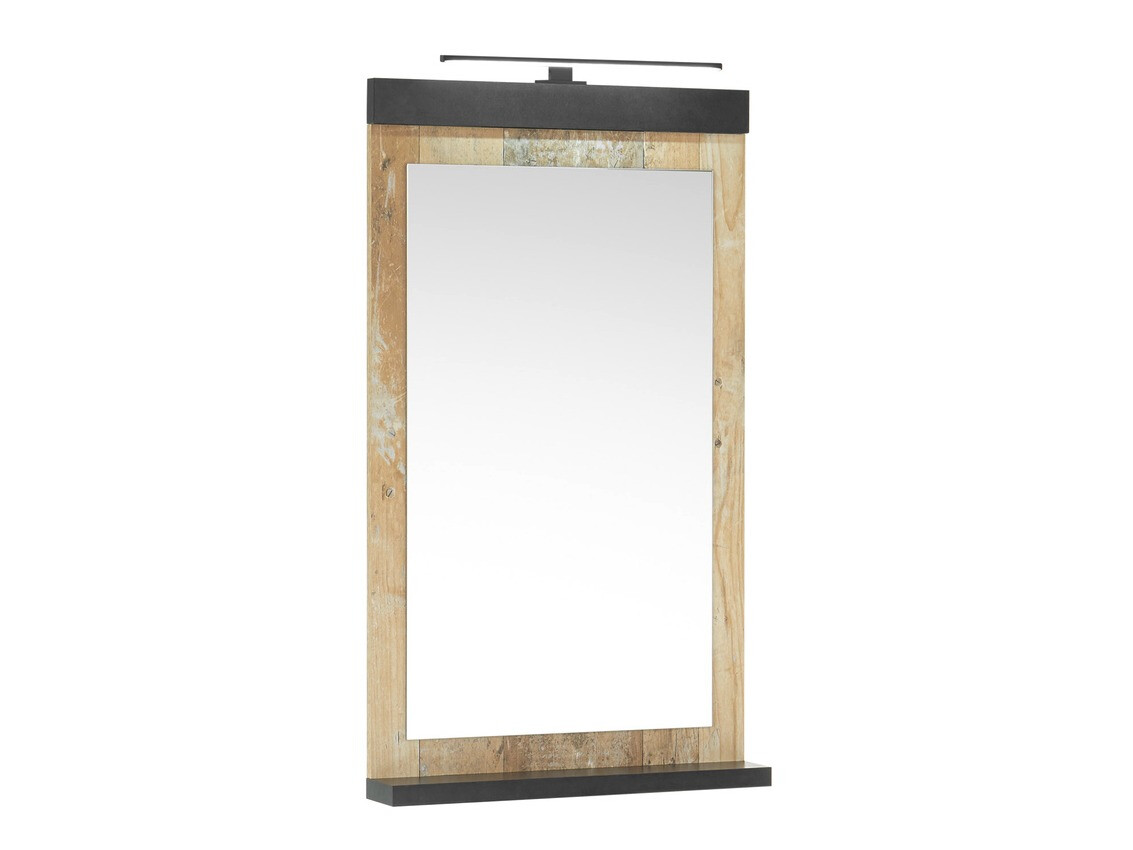 Badkamerset Cirtale 140 (Verouderd hout + Antraciet)