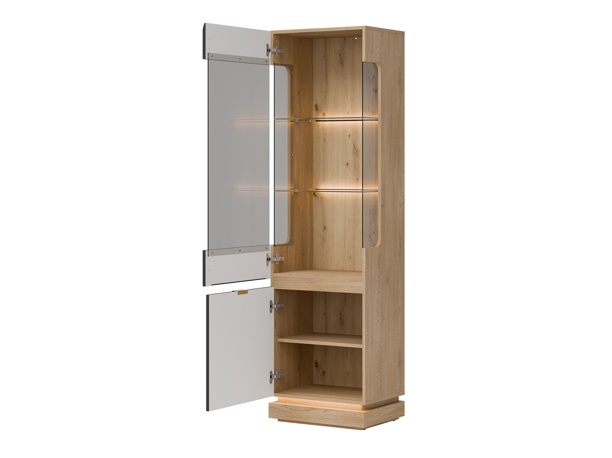 Boekenkast Teselbu 109 (Antraciet + Eiken)