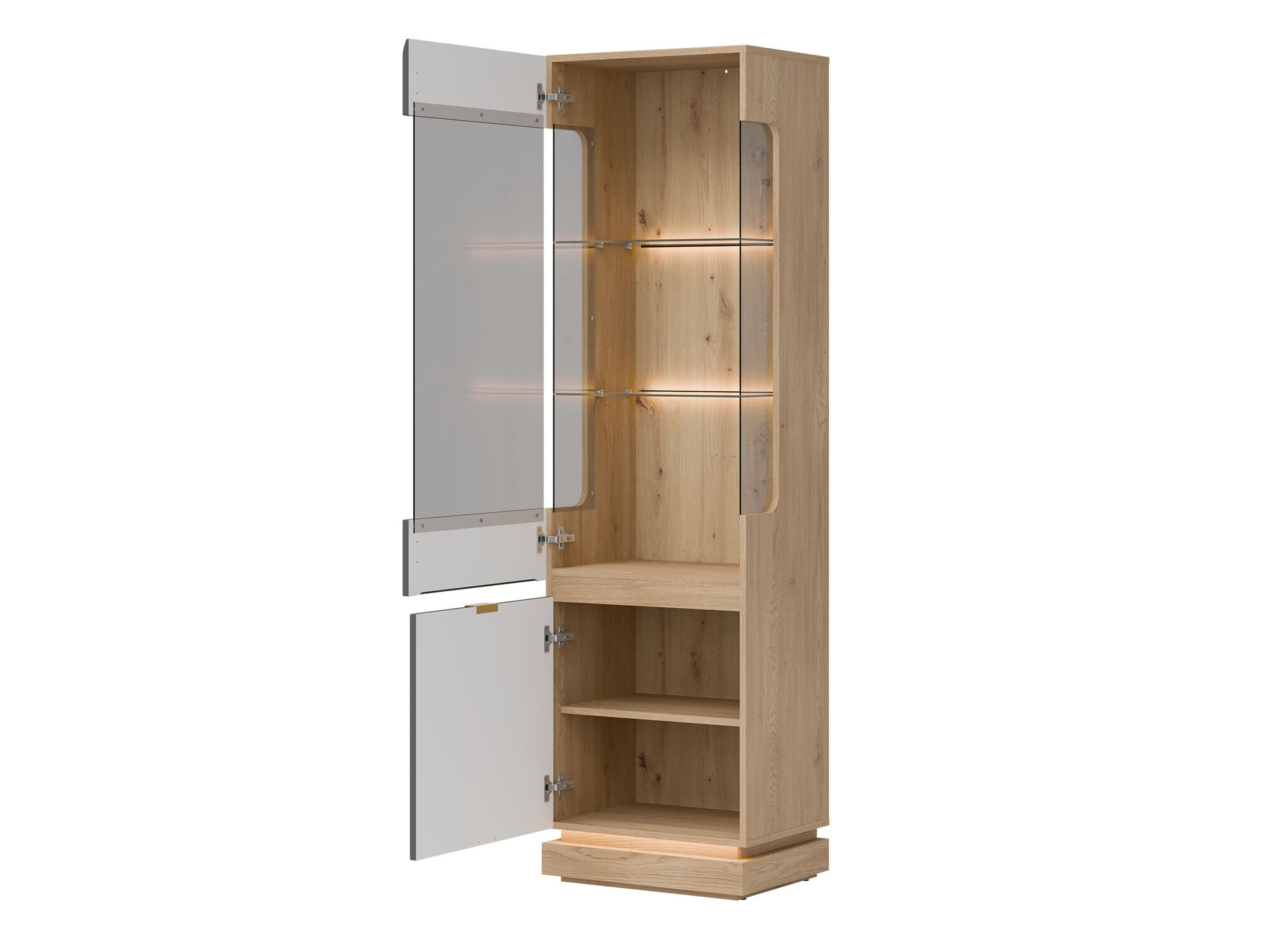 Boekenkast Teselbu 109 (Grijs + Eiken)