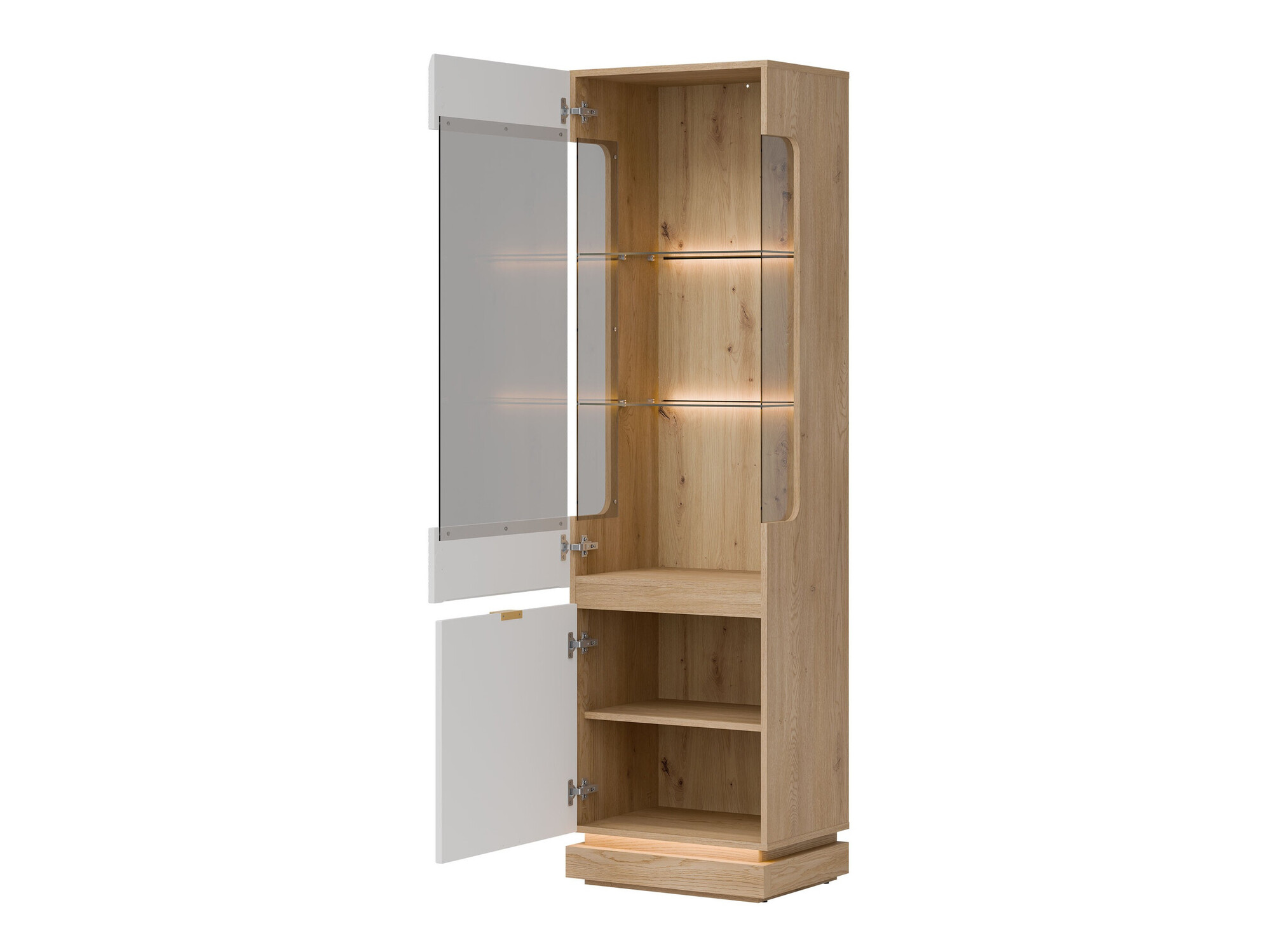 Boekenkast Teselbu 109 (Wit + Eiken)