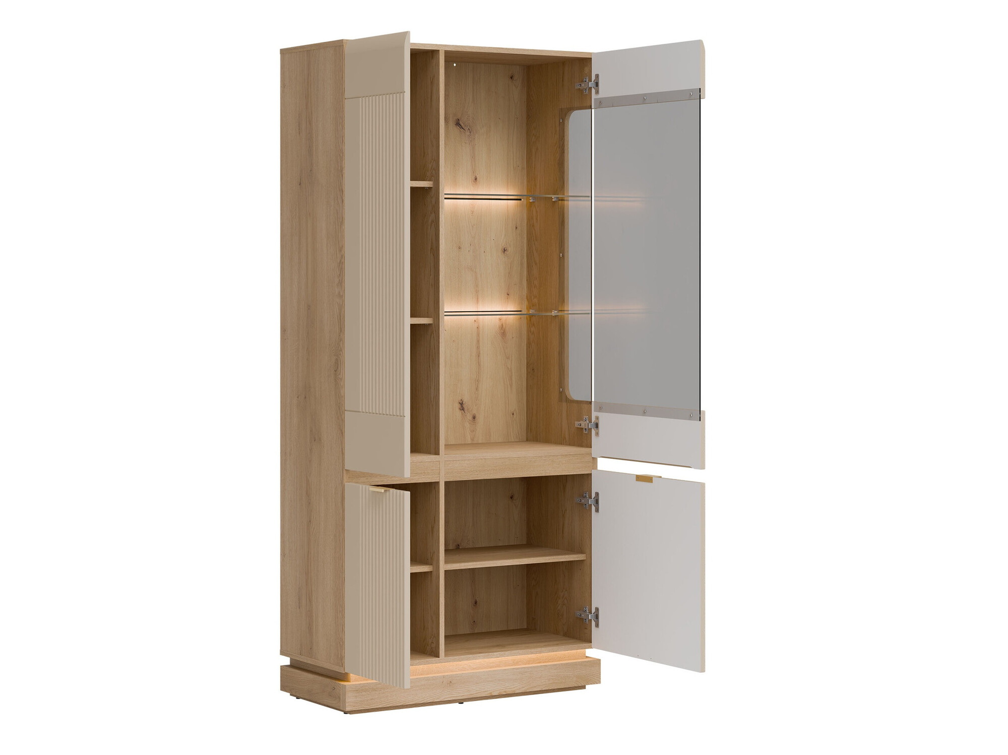 Boekenkast Teselbu 111 (Kasjmier + Eiken)