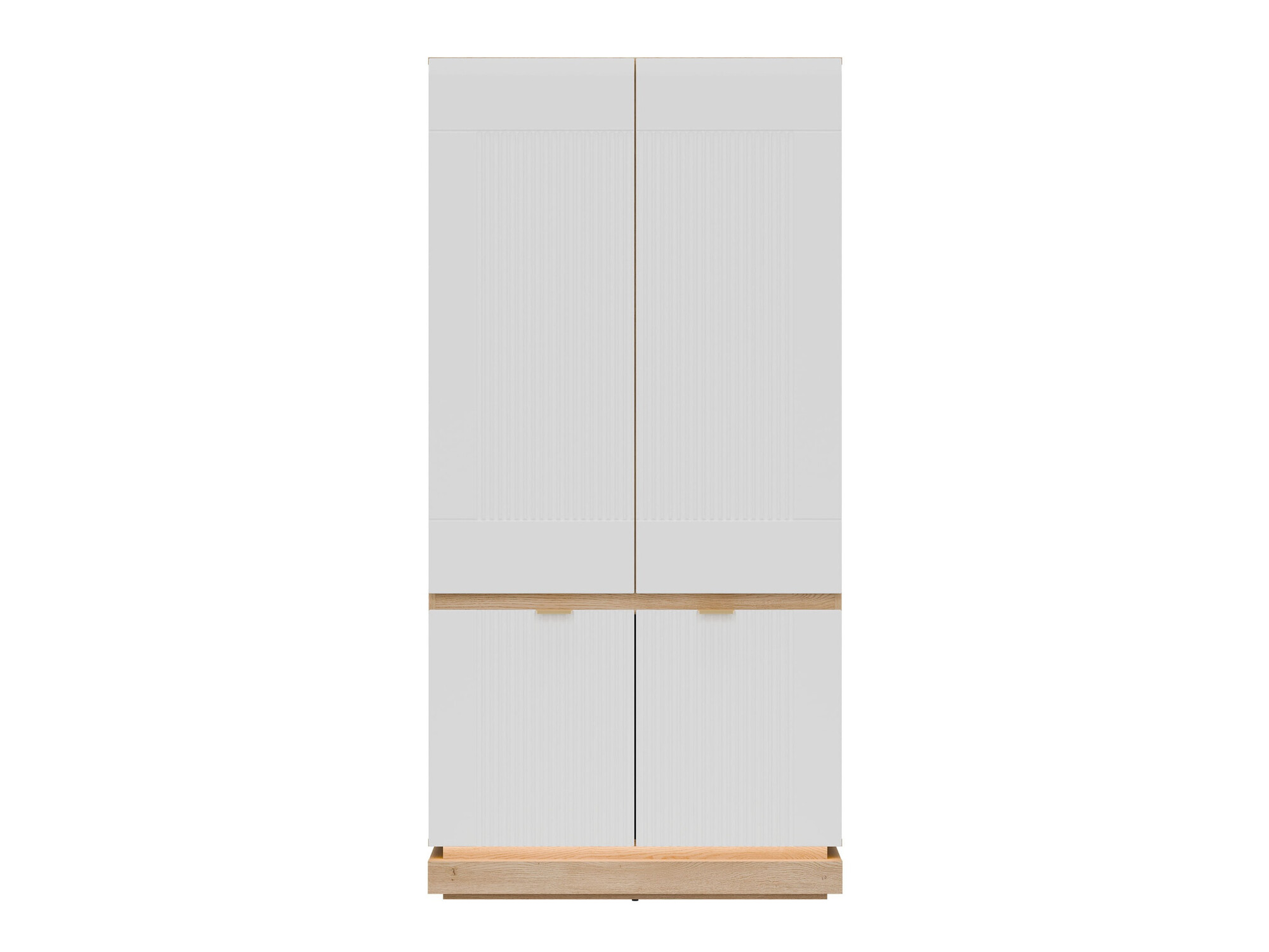 Kledingkast Teselbu 113 (Wit + Eiken)