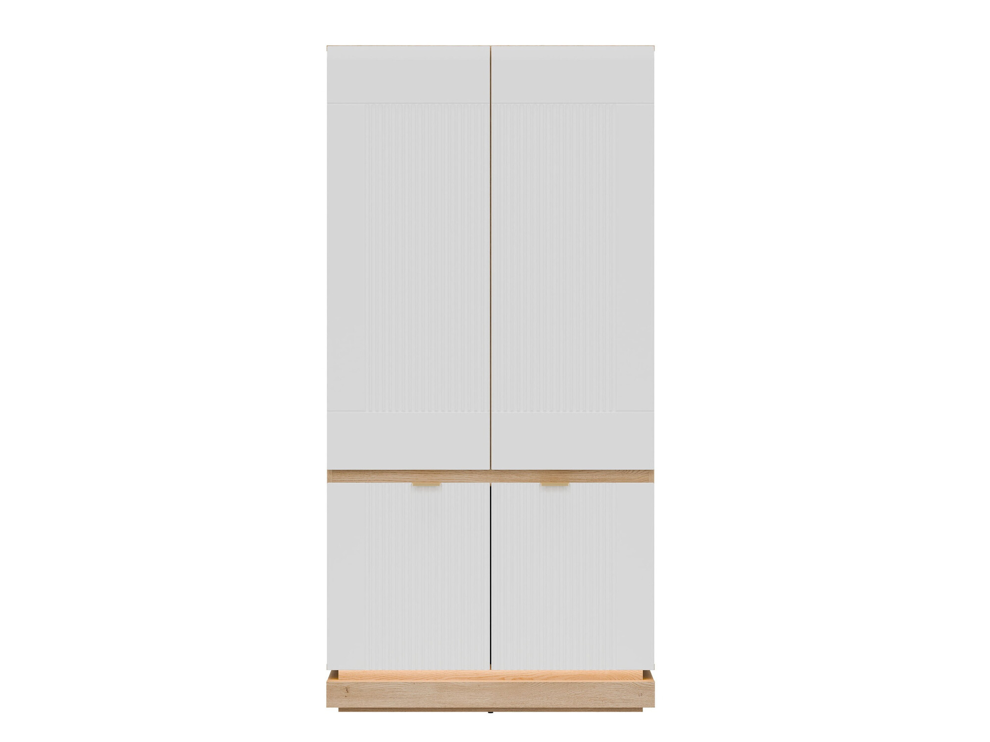 Kledingkast Teselbu 113 (Wit + Eiken)