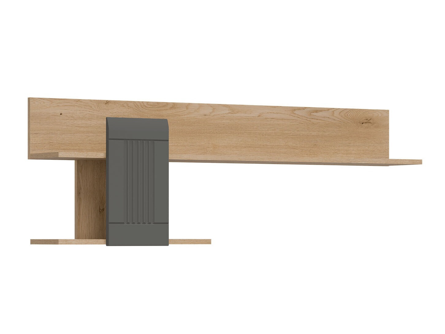 Wandplank Teselbu 115 (Grijs + Eiken)