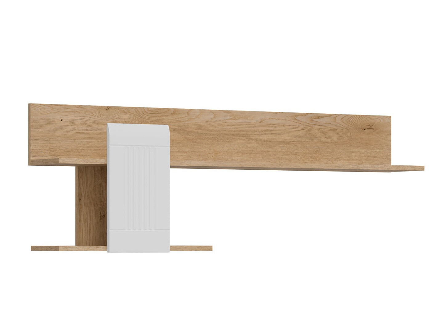 Wandplank Teselbu 115 (Wit + Eiken)