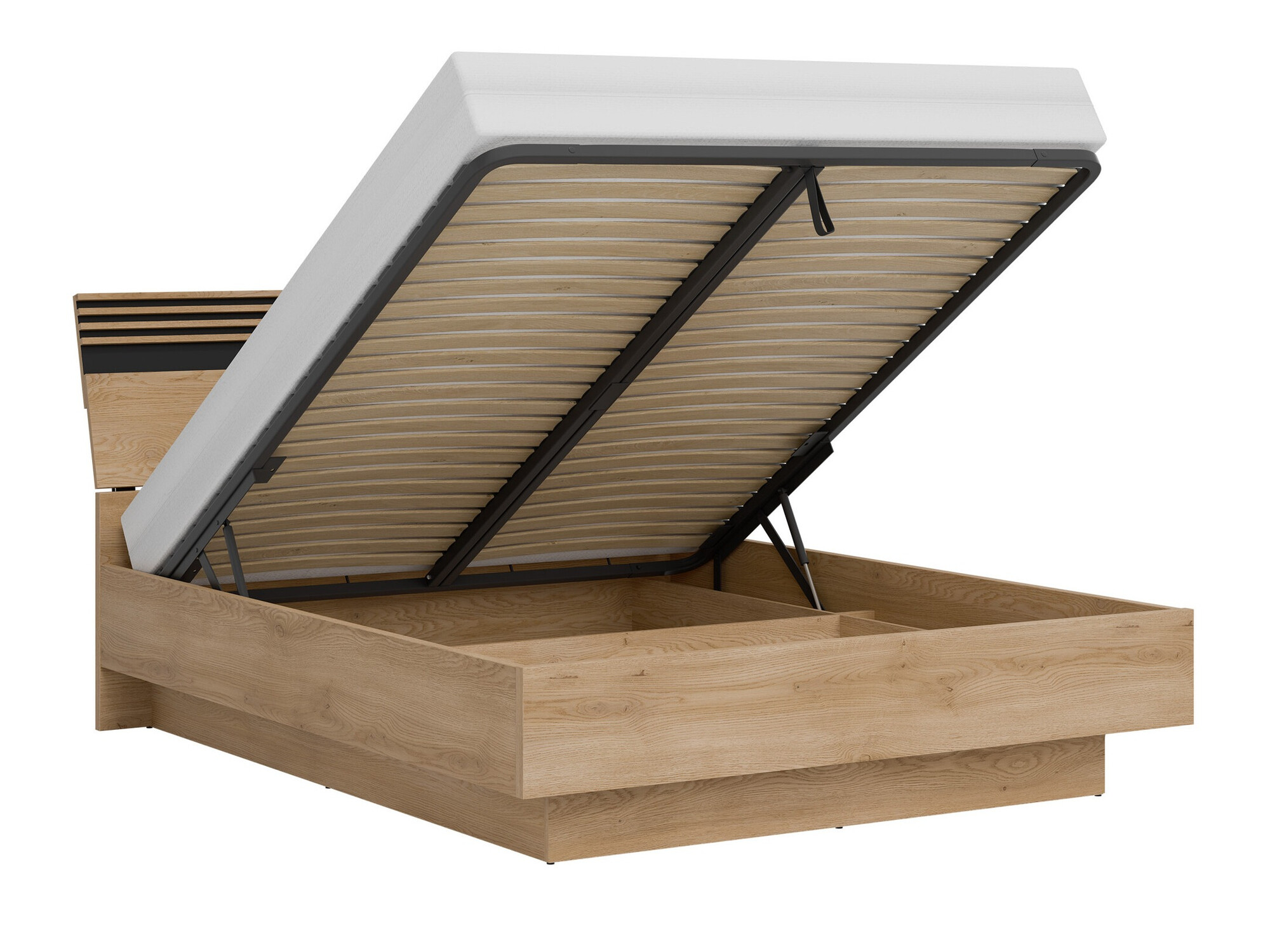 Slaapkamer set Teselbu 117 (Grijs + Eiken)