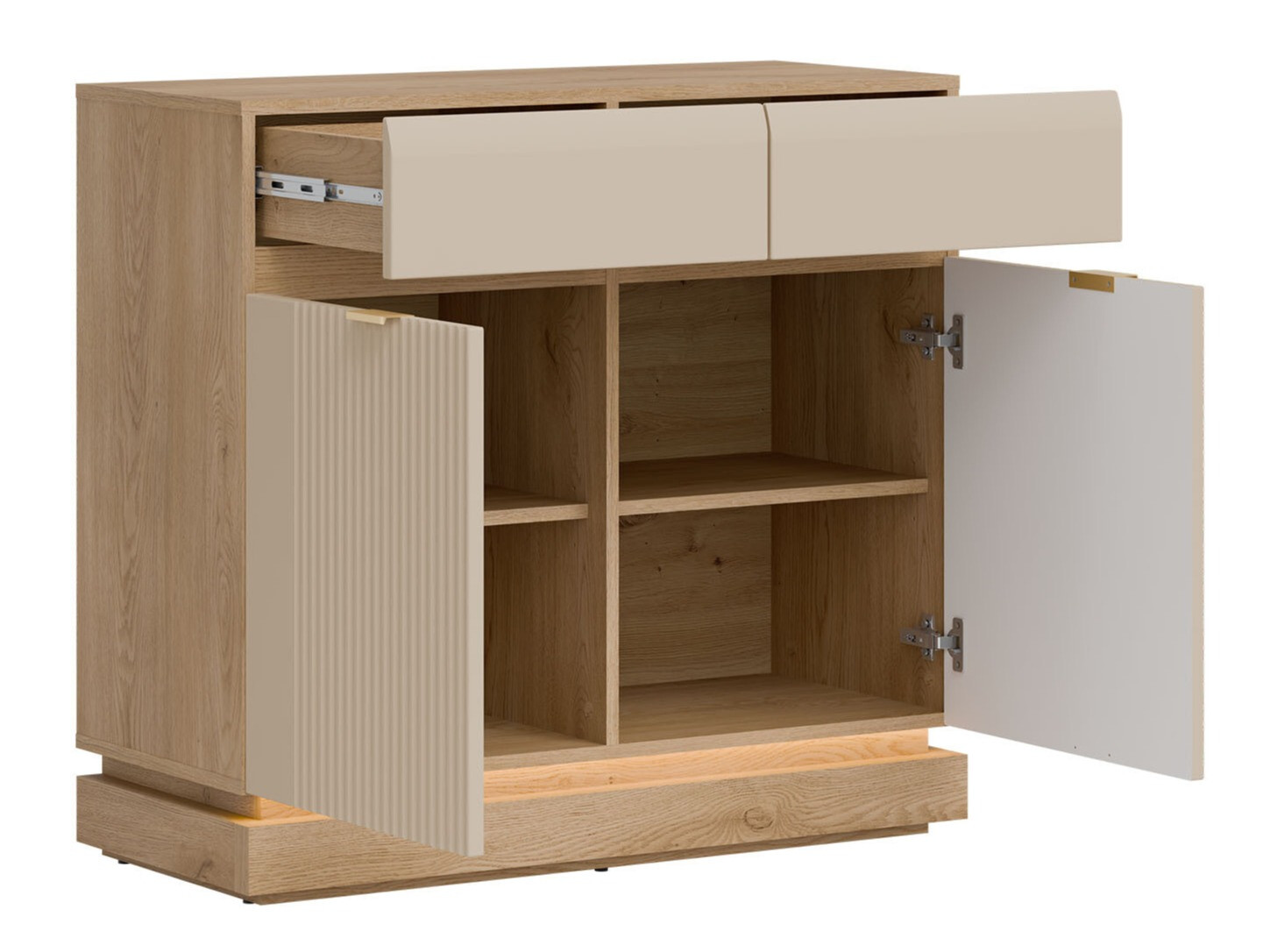 Slaapkamer set Teselbu 117 (Kasjmier + Eiken)