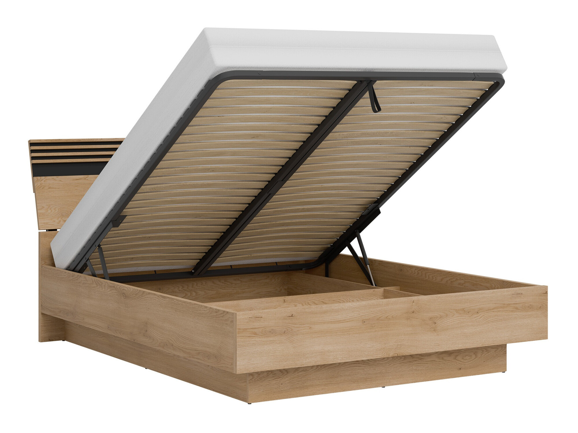 Slaapkamer set Teselbu 117 (Wit + Eiken)