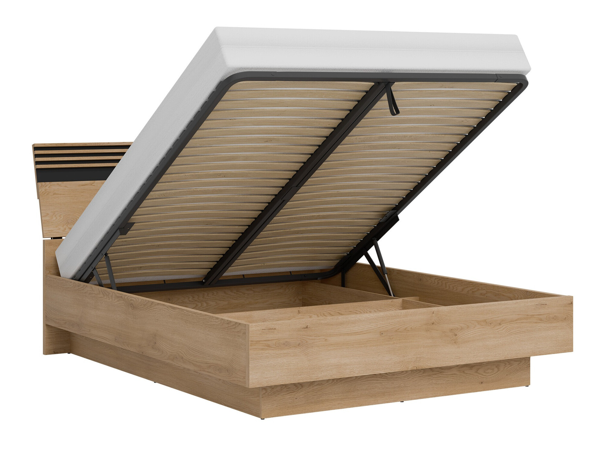 Slaapkamer set Teselbu 117 (Wit + Eiken)