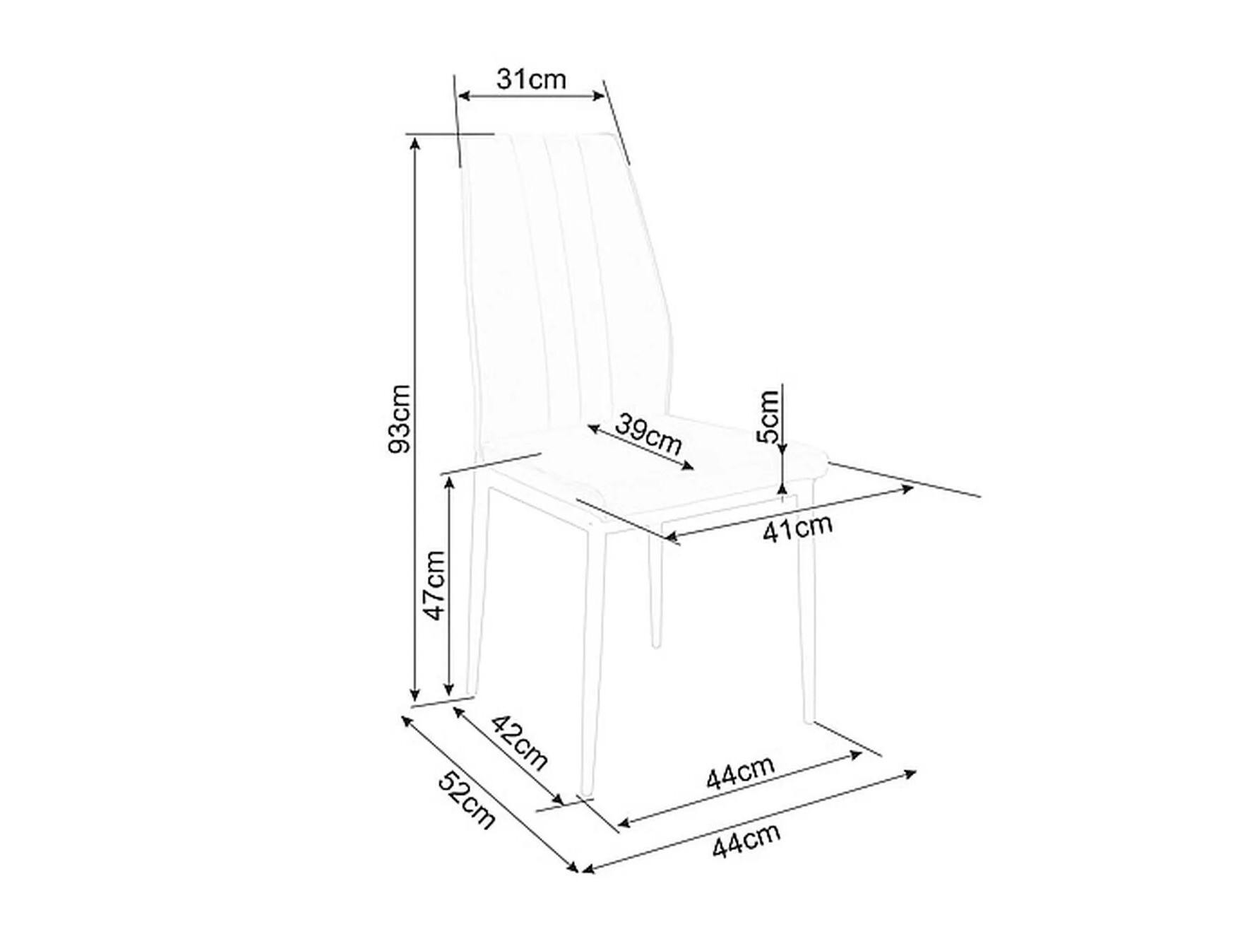 Stoel Detroit 738 (Beige)