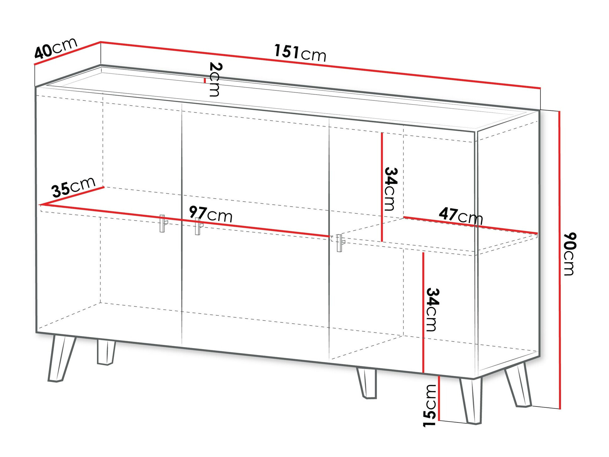 Dressoir Comfivo Avimelo 101