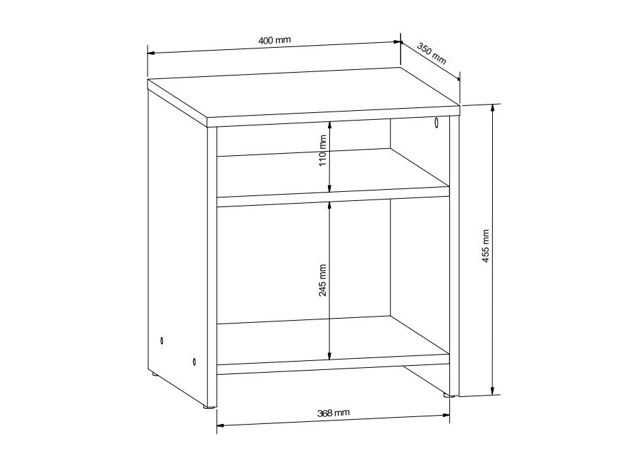 Nachtkastje Votola 106 (Sonoma eik)
