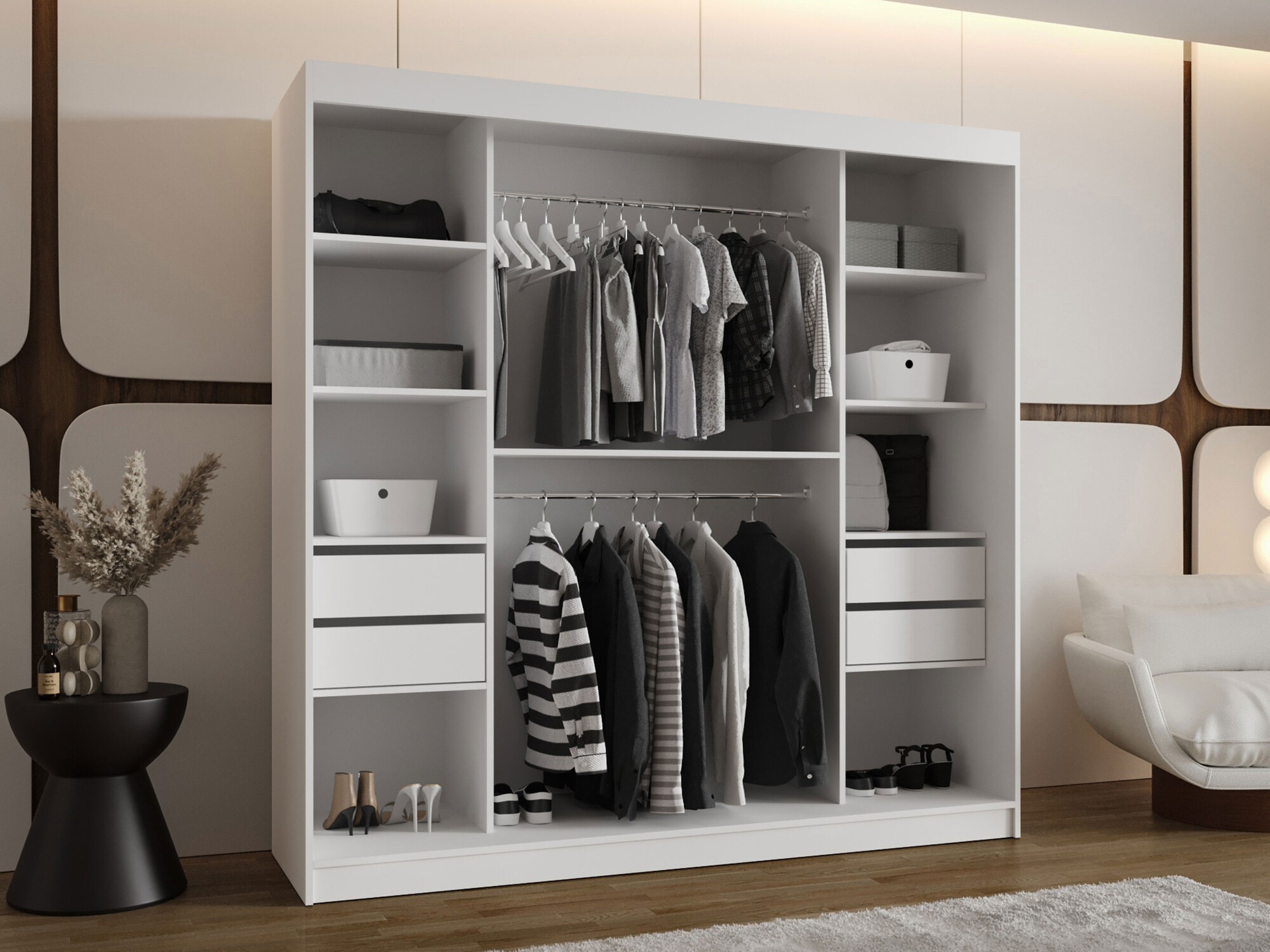 Kledingkast Hartford 499 (Wit)