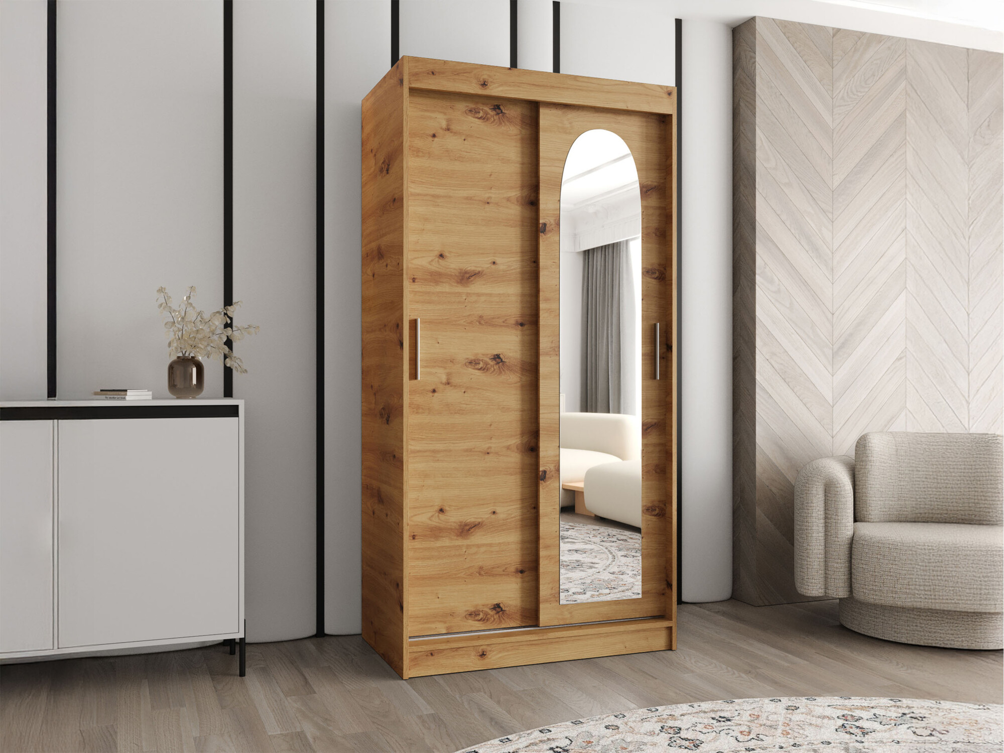 Kledingkast Hartford 505 (Artisan eiken)